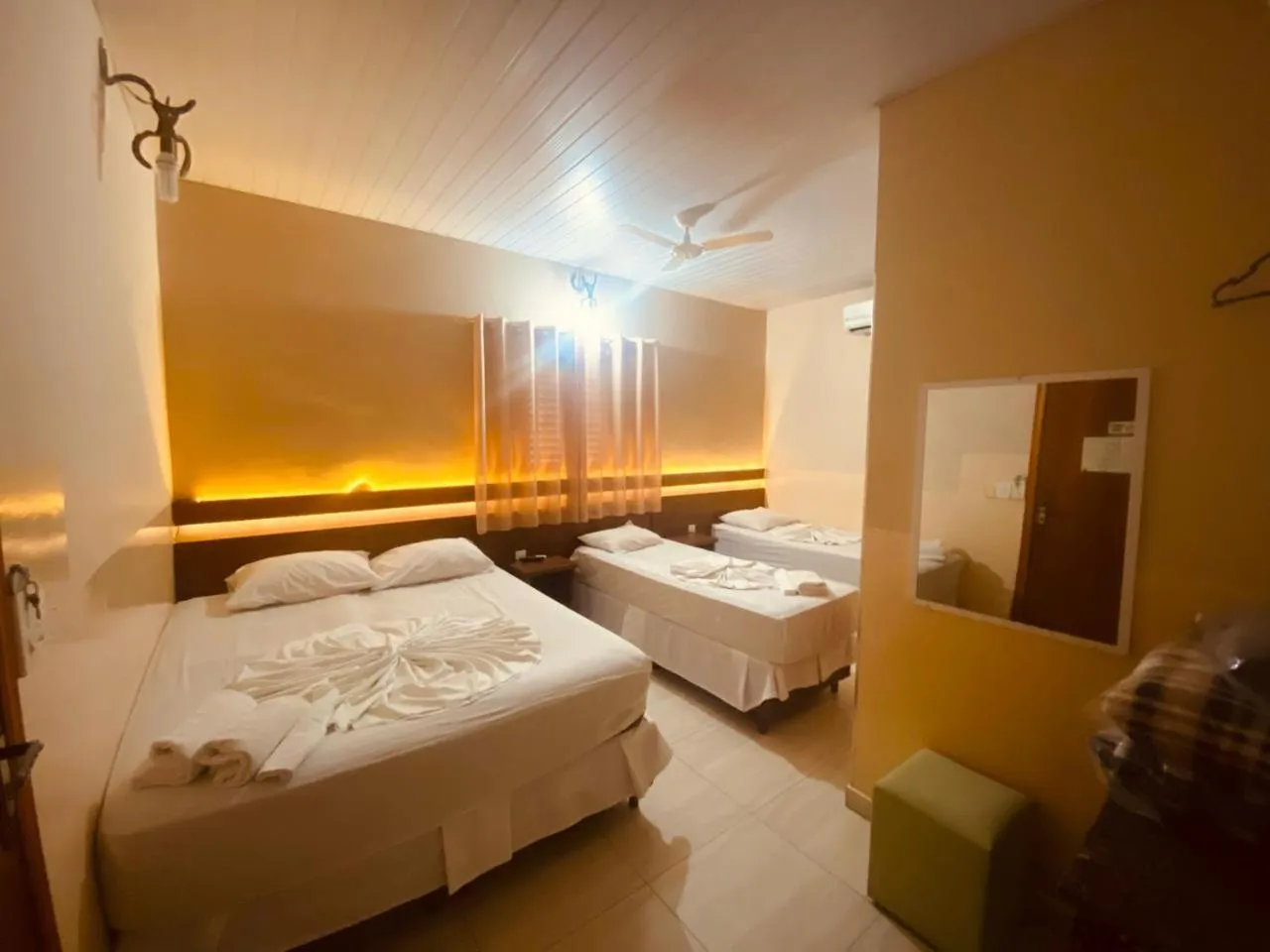 Bed in Pousada Jovimar