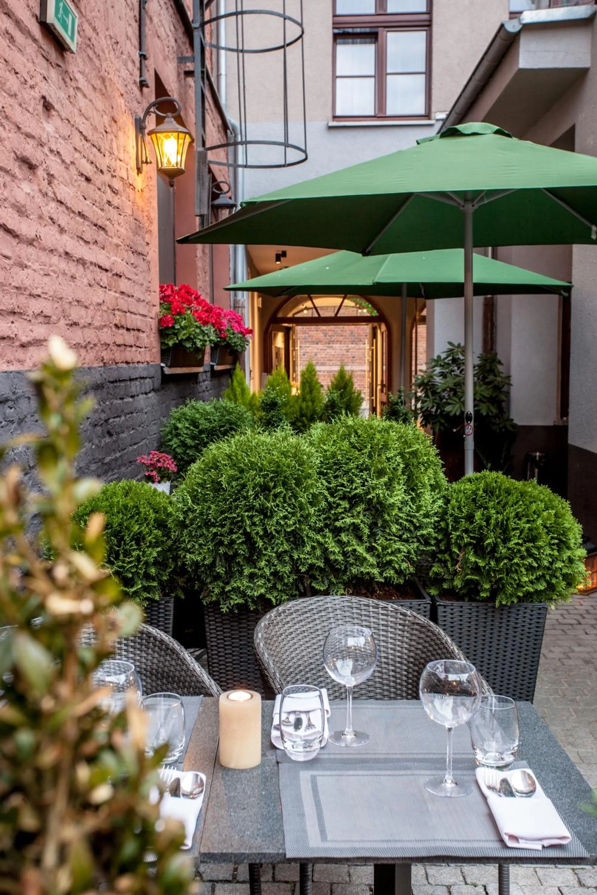 Patio in Hotel Solaris