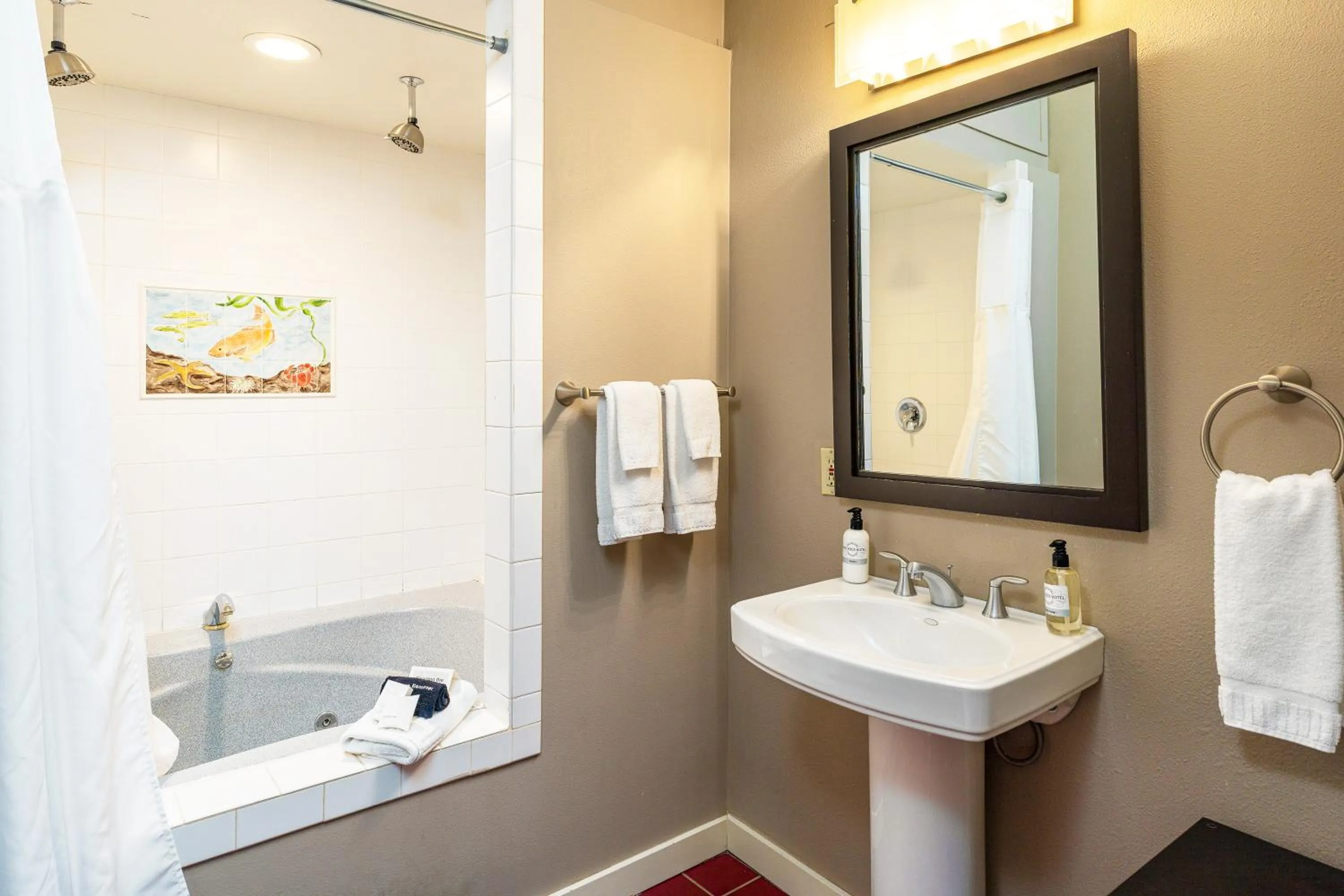 Shower in Bird Rock Hotel