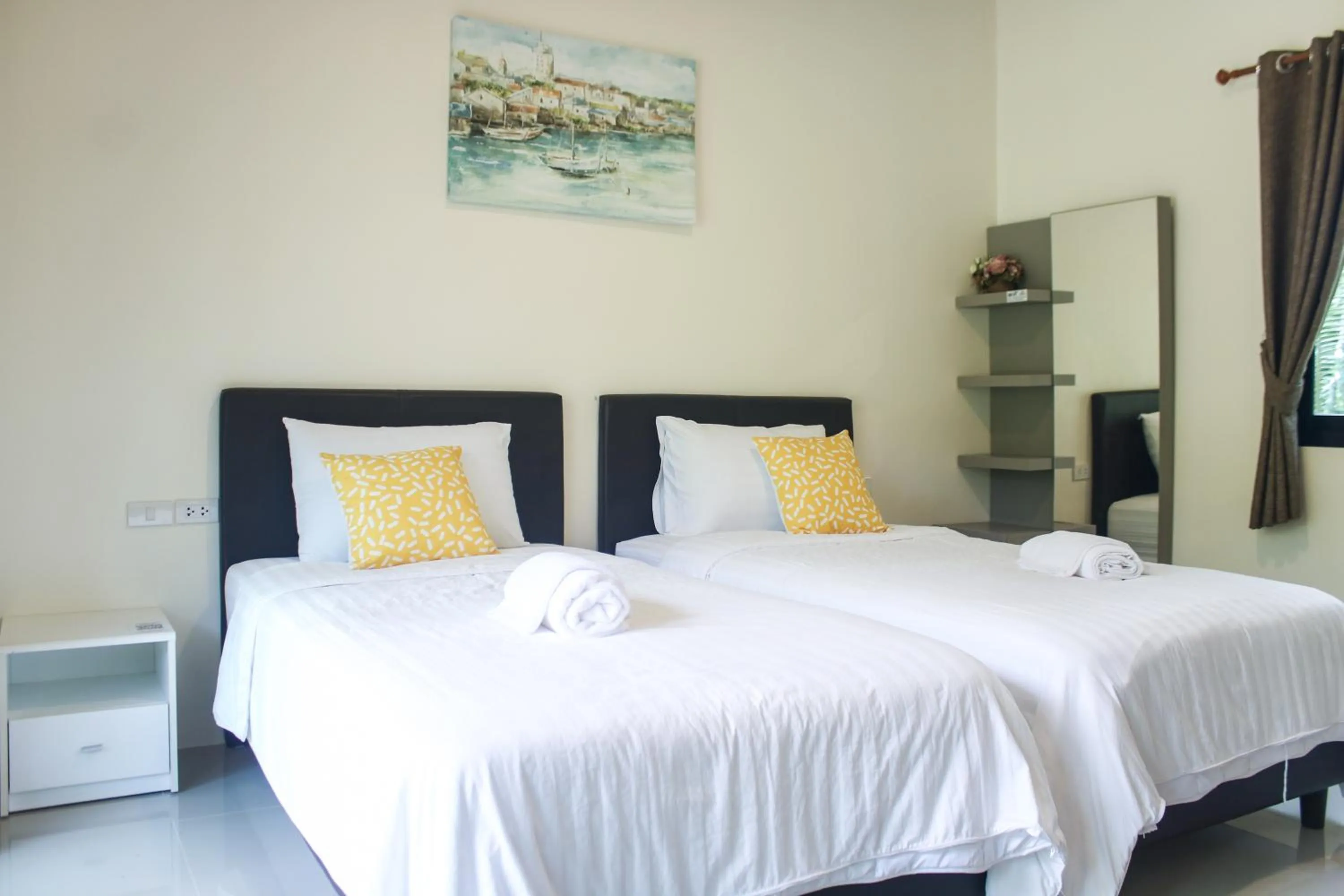 Bed in Garden Villa Khaolak