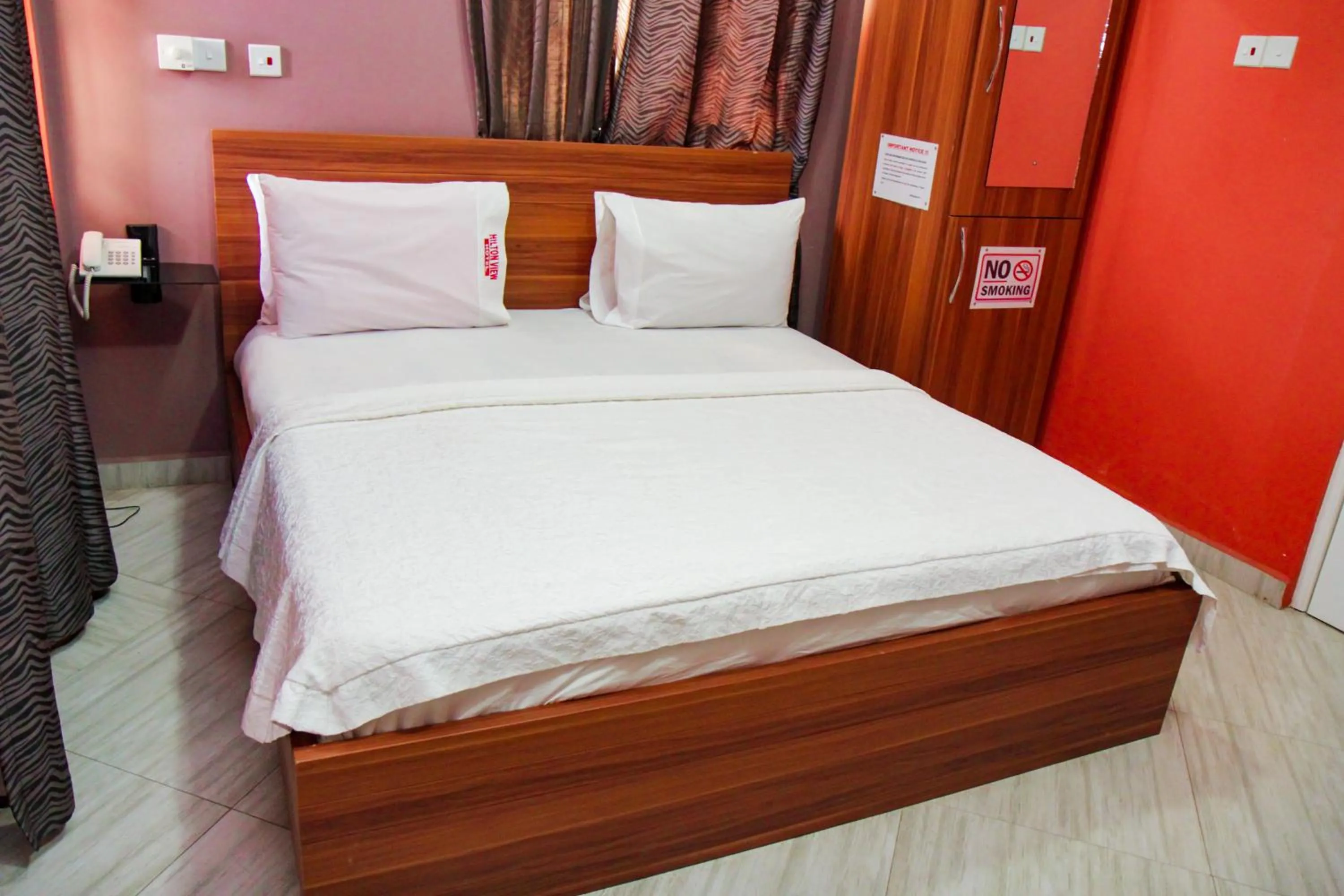 Bed in Hilton View Hotel