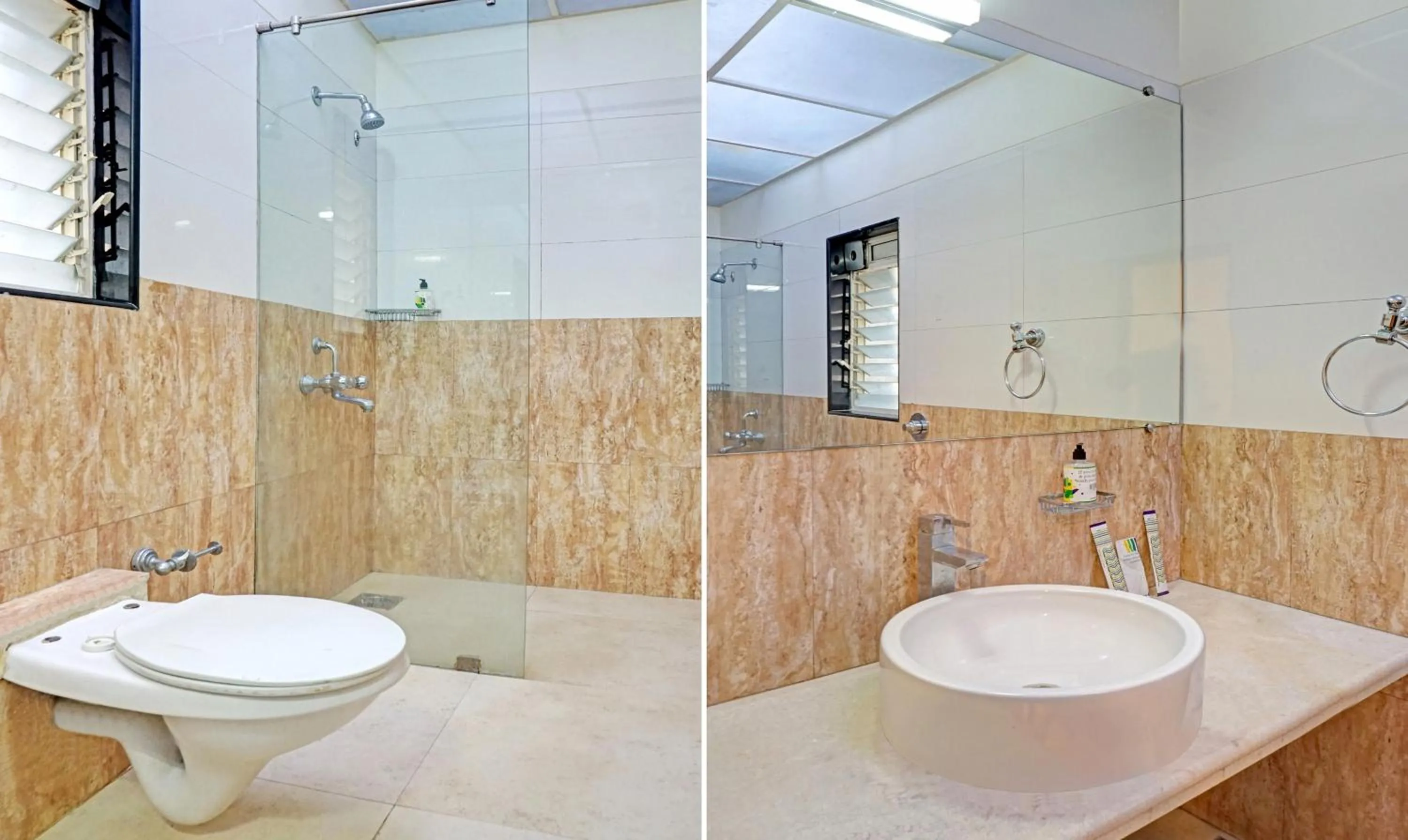 Shower in Hotel Madhav International Pune Railway Station