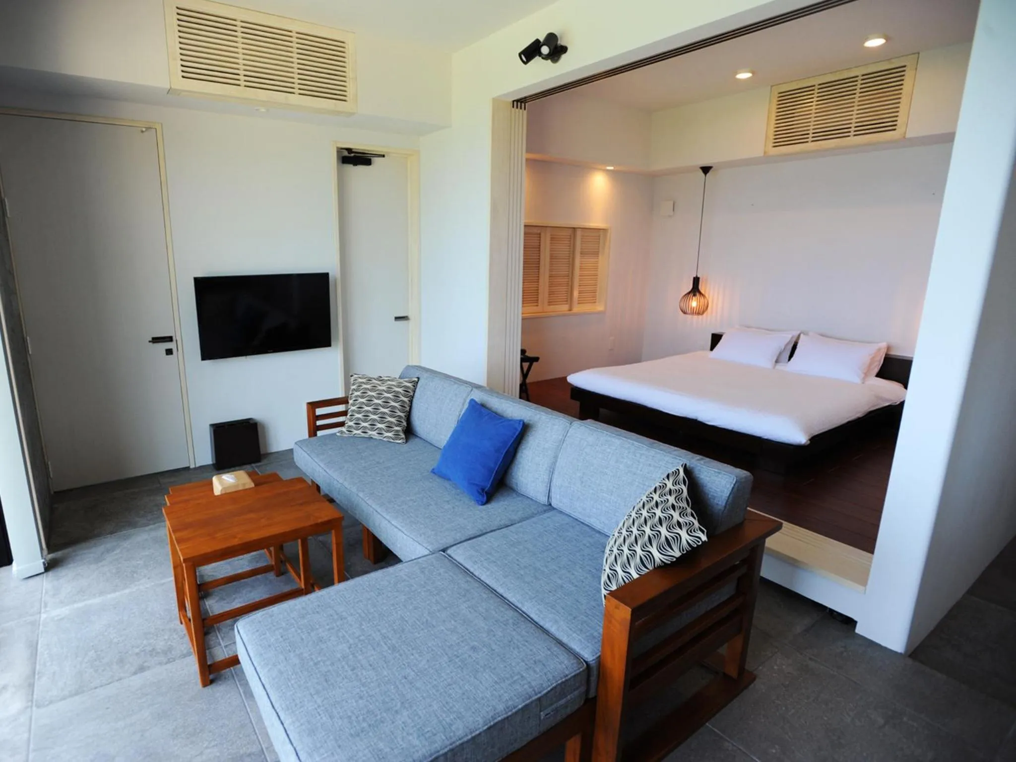 Living room, Bed in Hanalee Villa Kouri