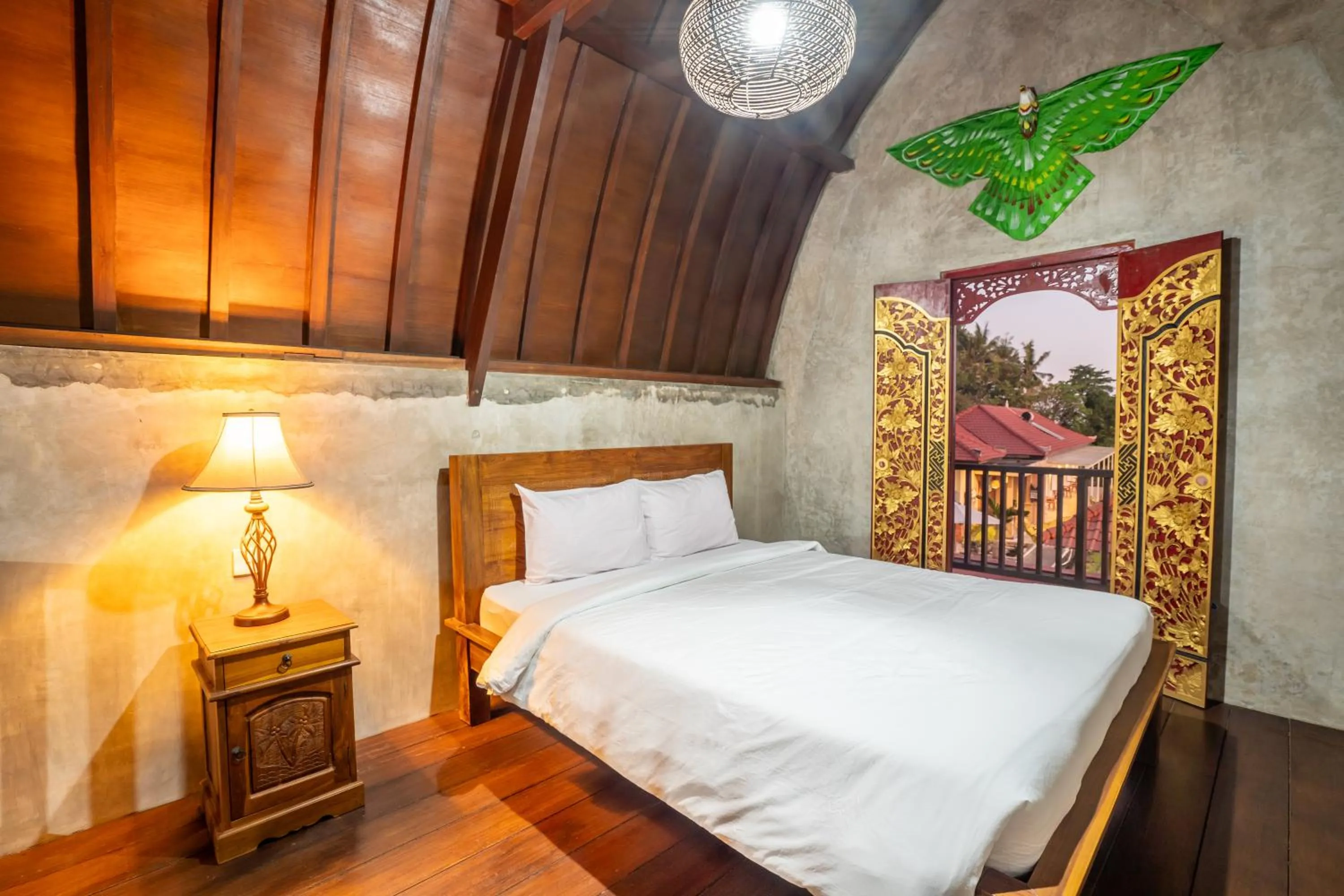 Bed in Nirmala Guest House Surf Keramas