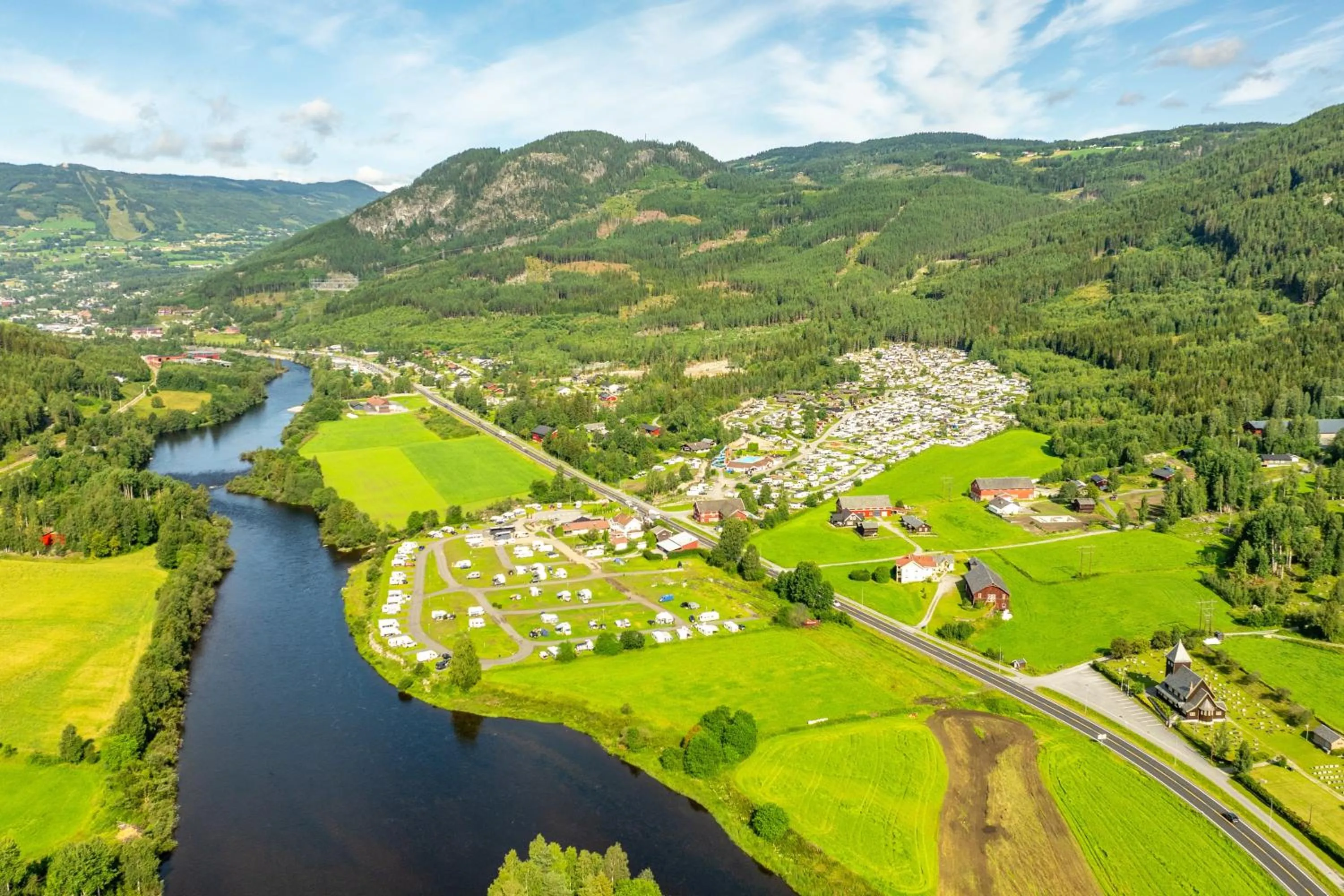 Bird's eye view in First Camp Gol Hallingdal
