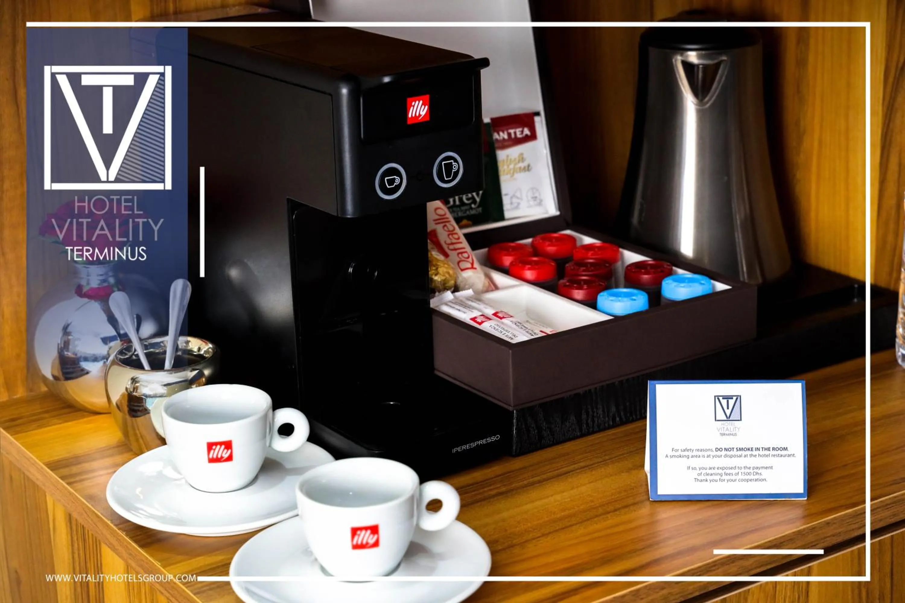 Coffee/tea facilities in Hotel Vitality Terminus