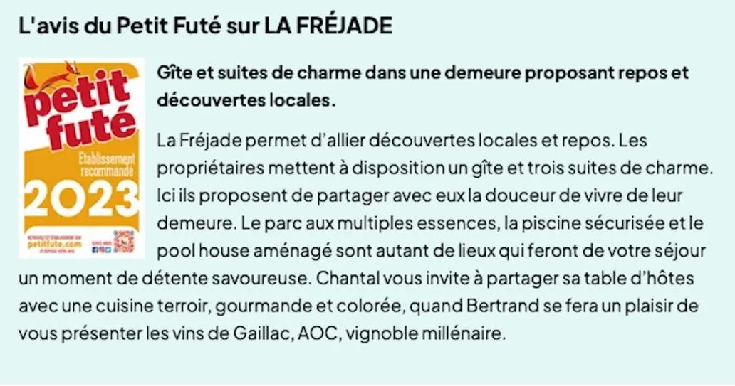 Certificate/Award in La Fréjade