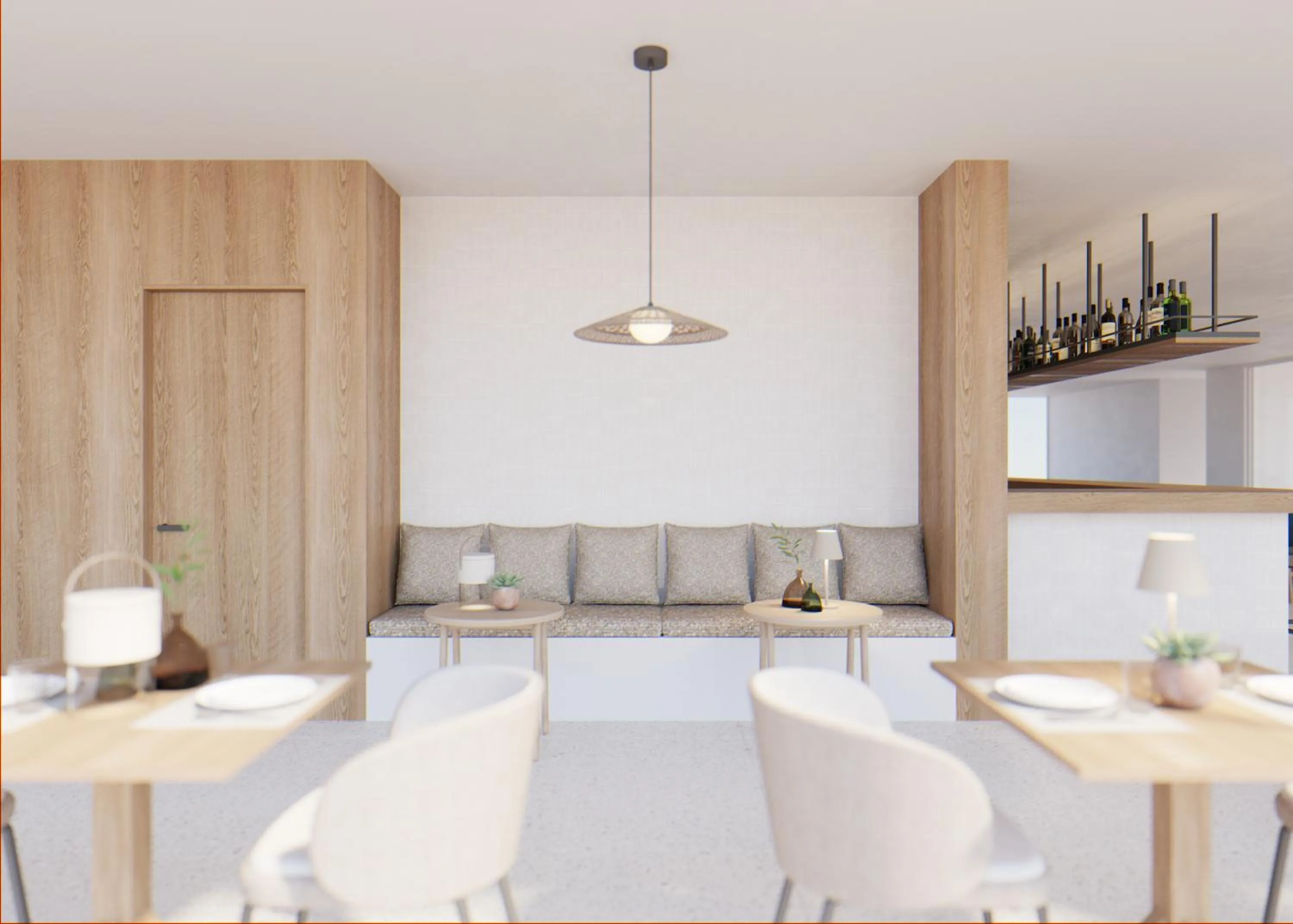 Seating area in Cabot Cala Ferrera