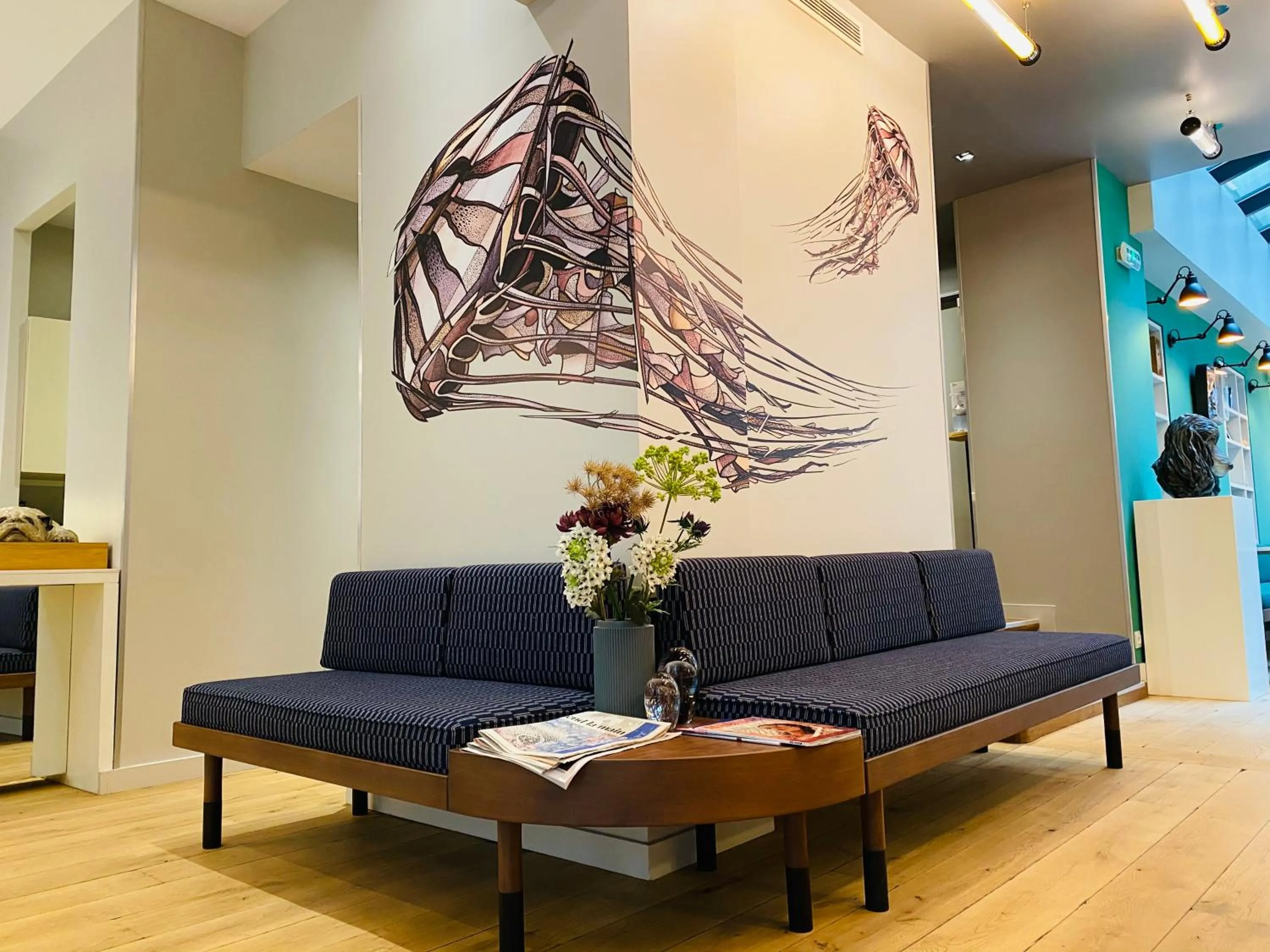 Lobby or reception in Le Basile Hôtel