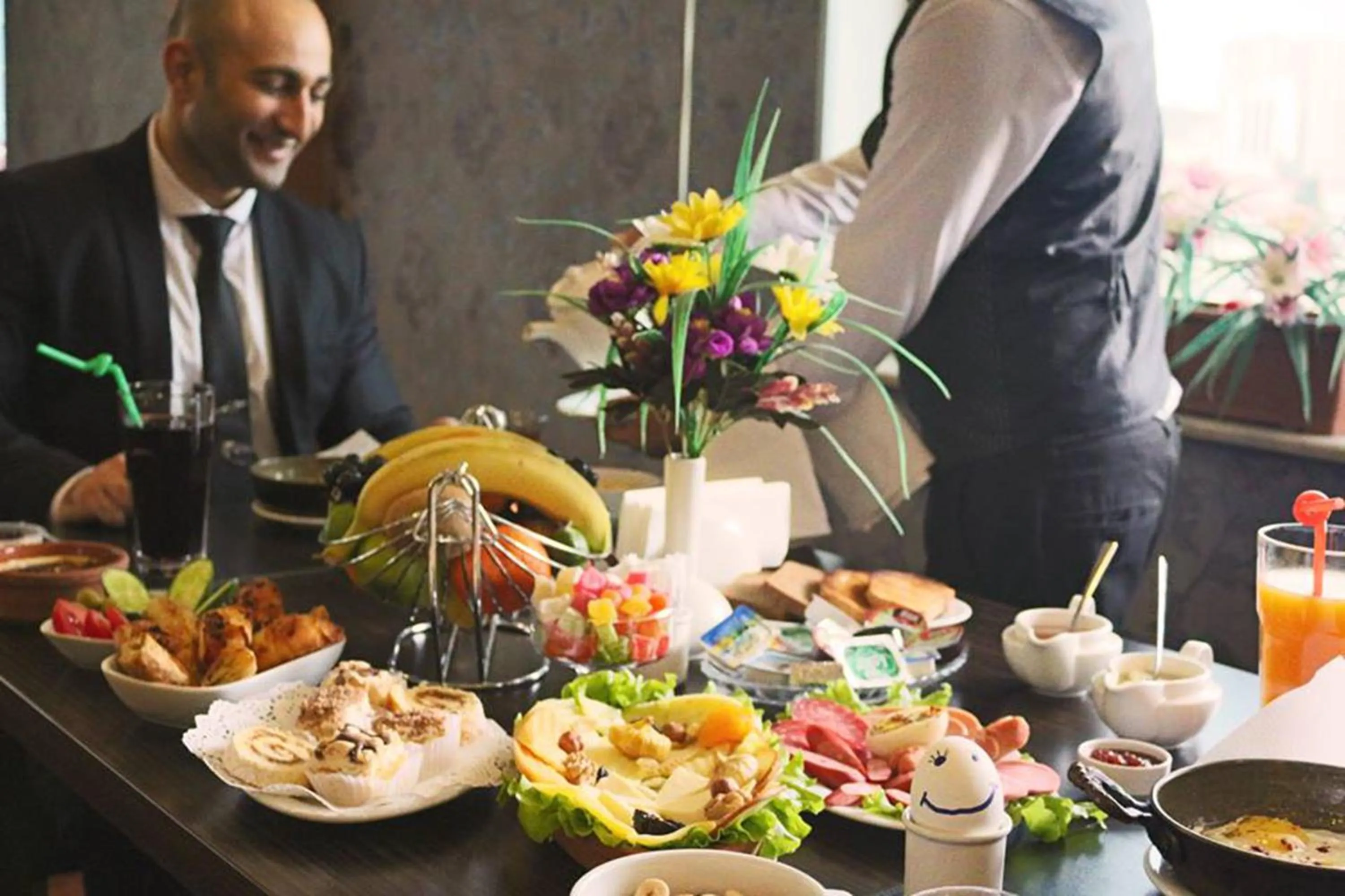 Buffet breakfast in New Baku Hotel