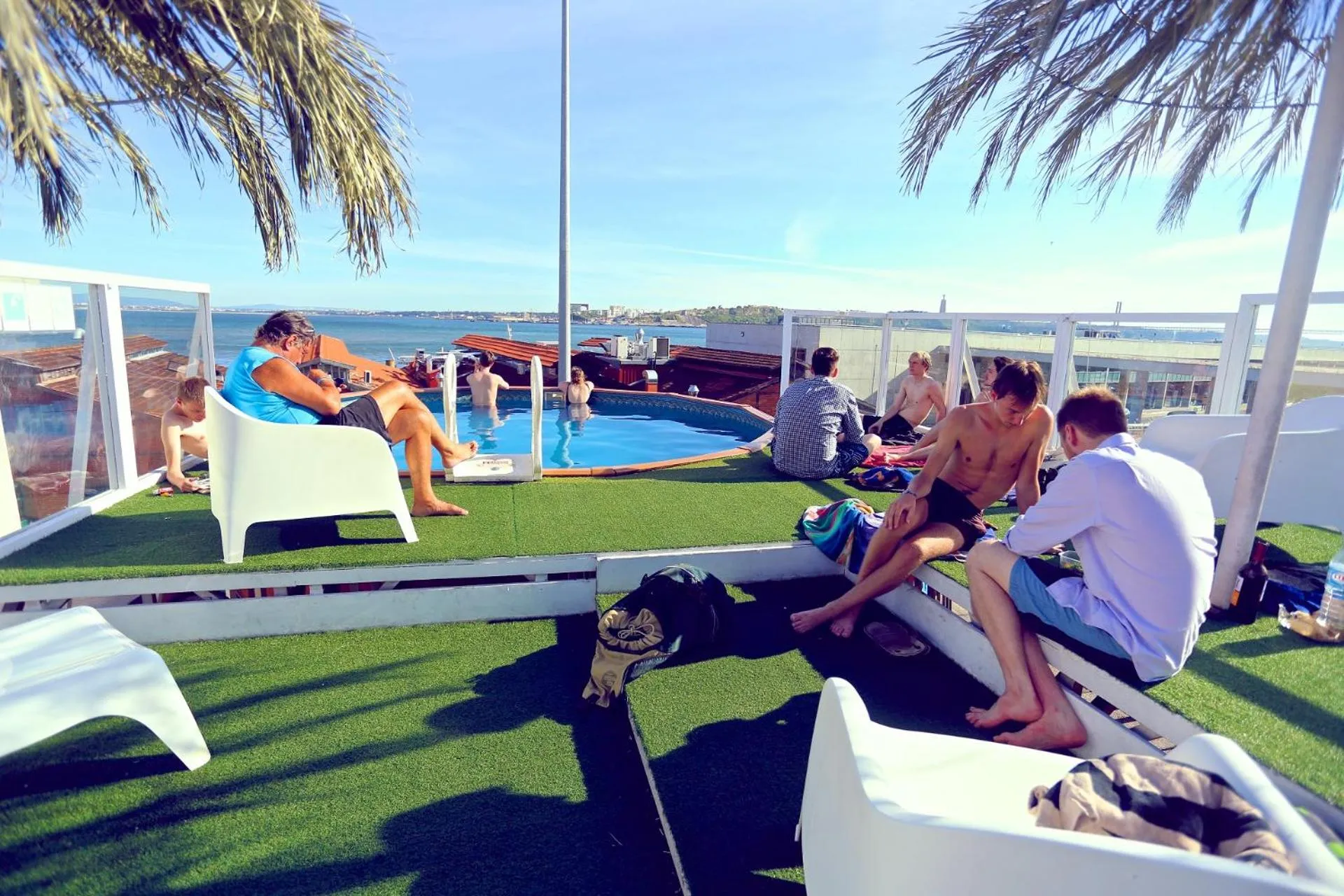 Patio in Sunset Destination Hostel