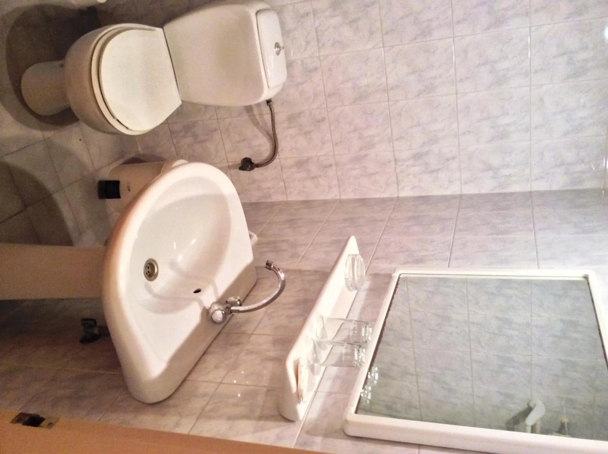 Toilet in Andreolas Beach Hotel