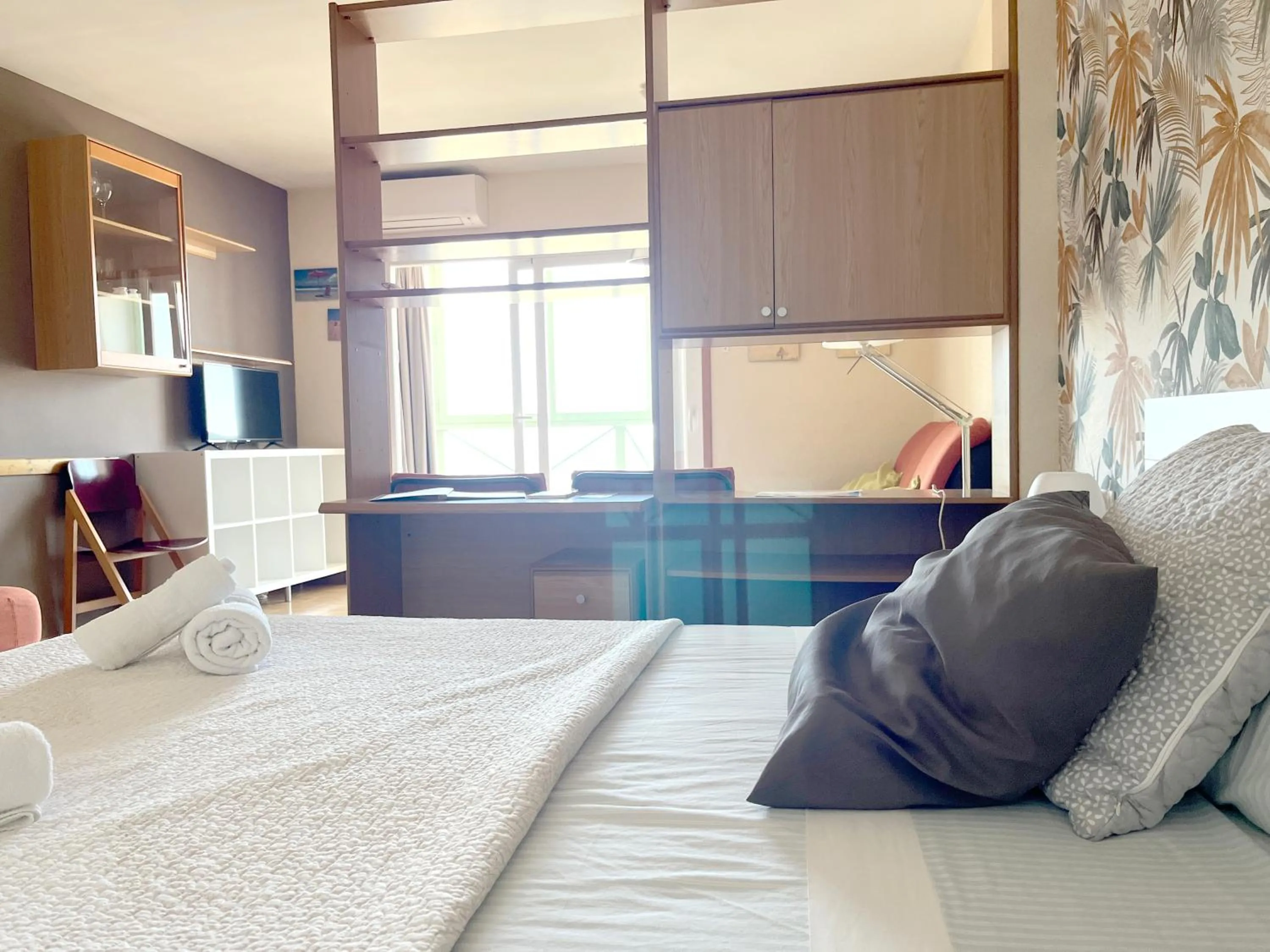 Bed in Apartamentos Acuario