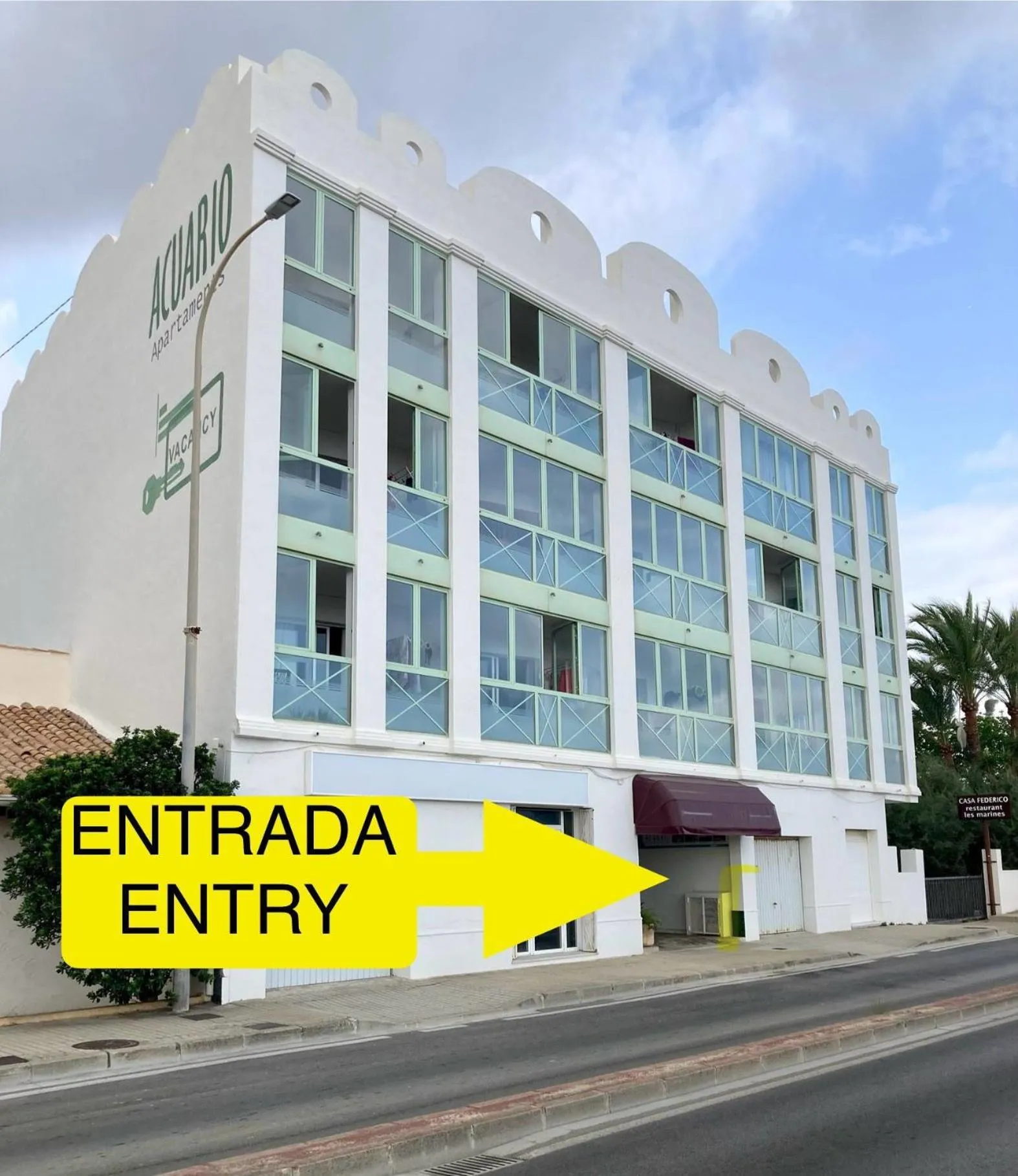 Facade/entrance in Apartamentos Acuario