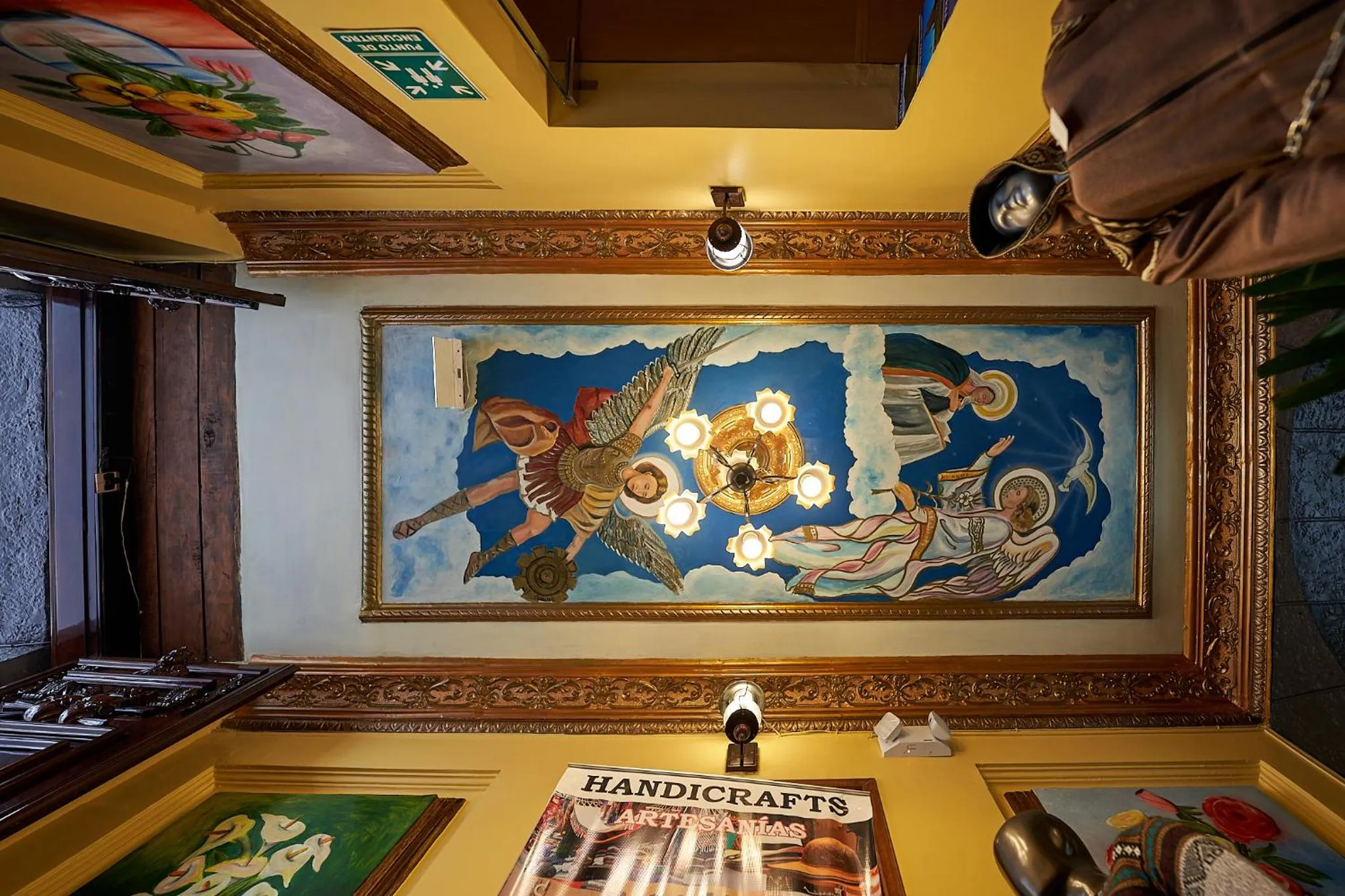 Decorative detail in Hotel La Basílica Quito