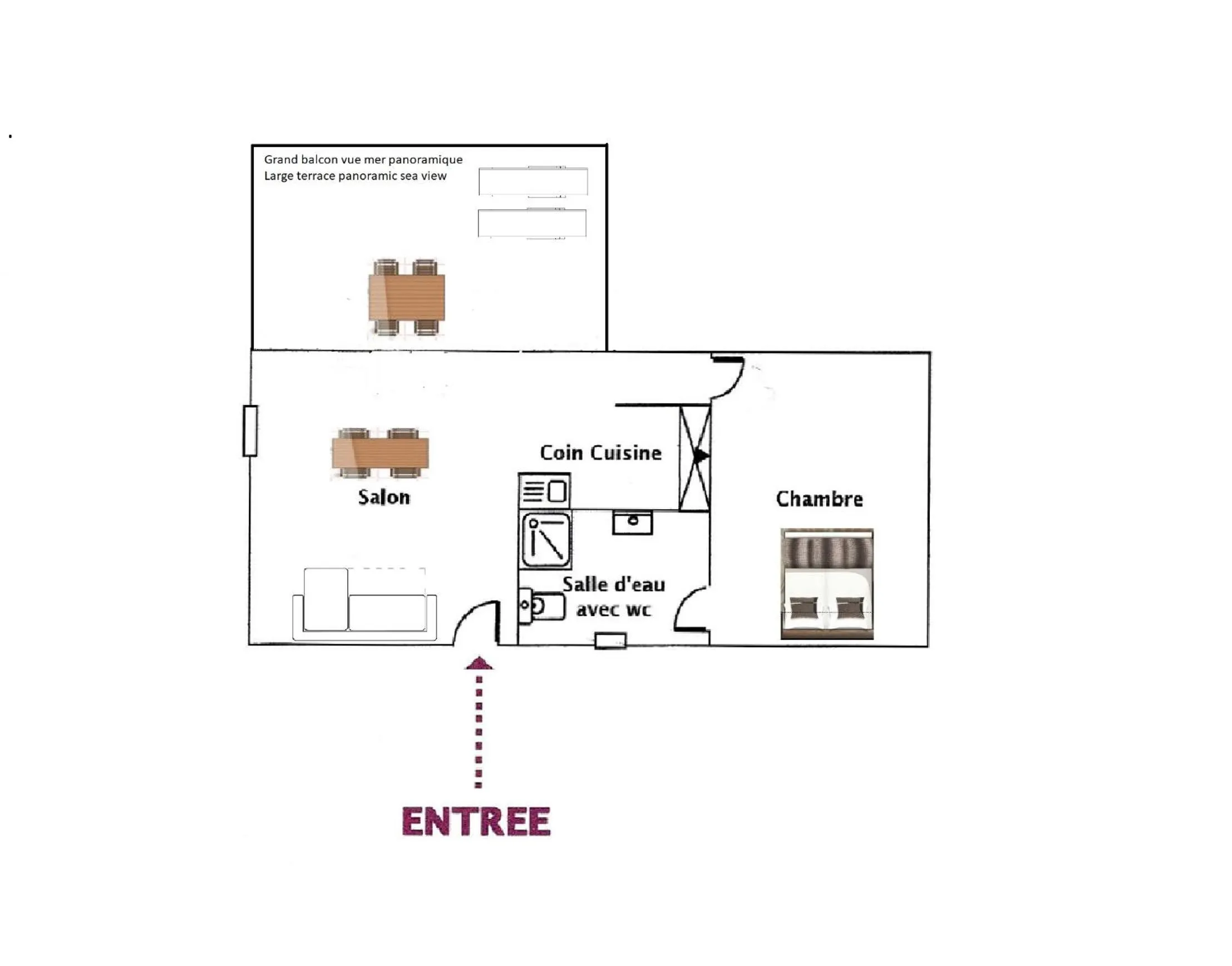 Floor plan in Residence Canella