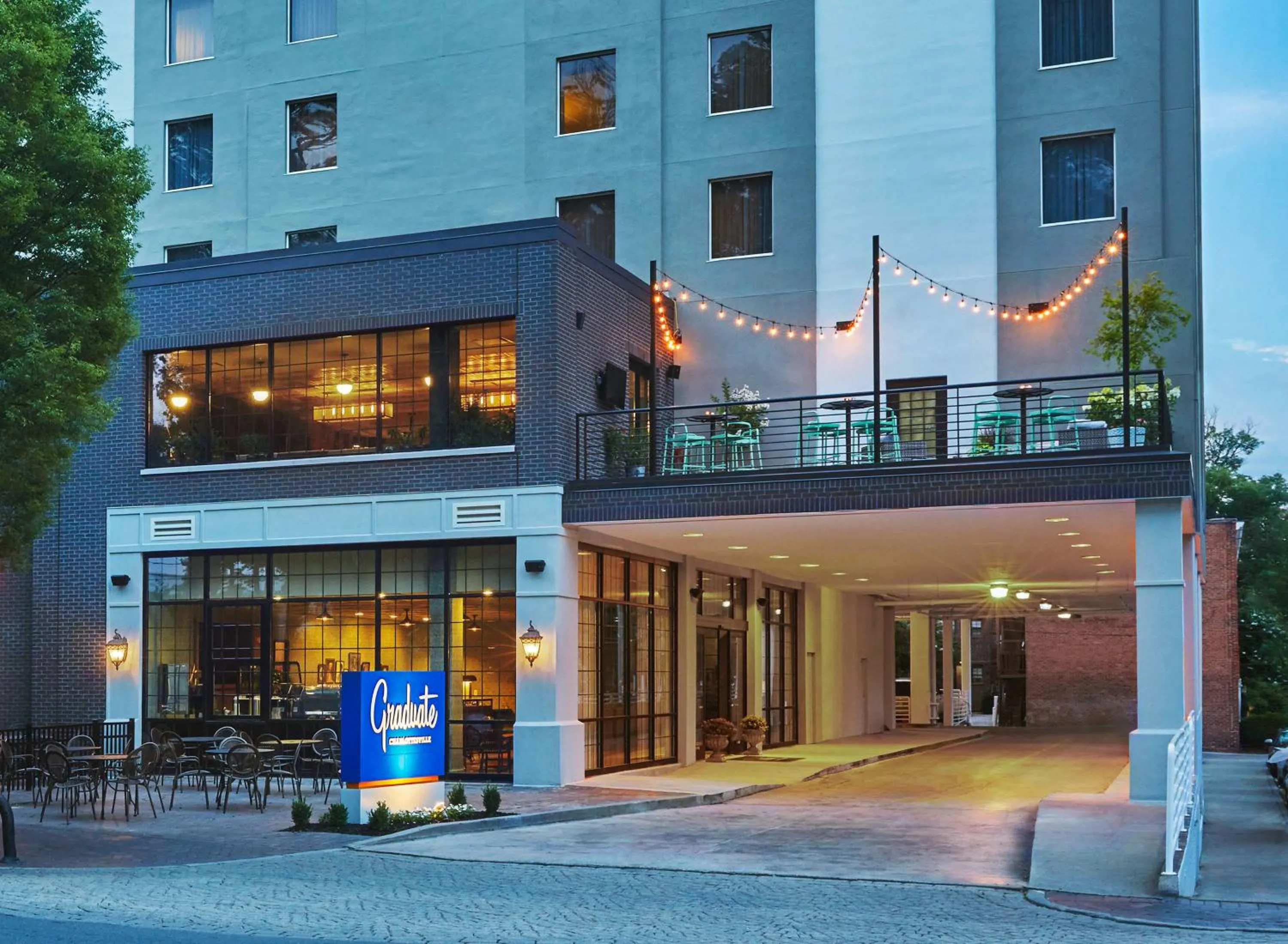 Property building in Graduate by Hilton Charlottesville