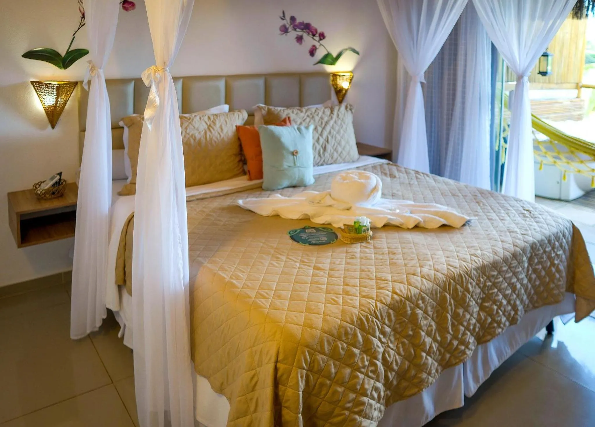 Bed in Xamã Senses - Hotel Pousada