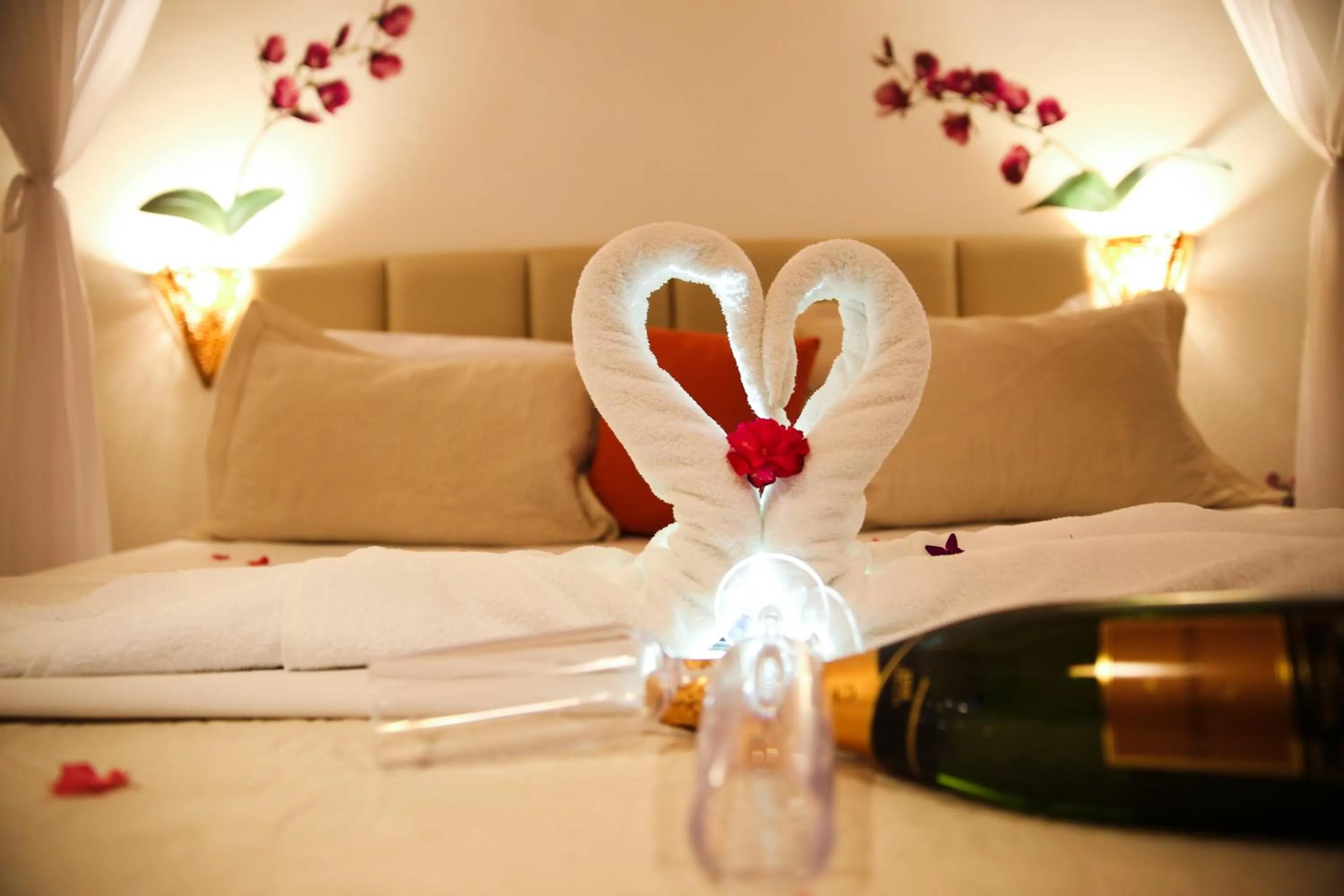 Bed in Xamã Senses - Hotel Pousada