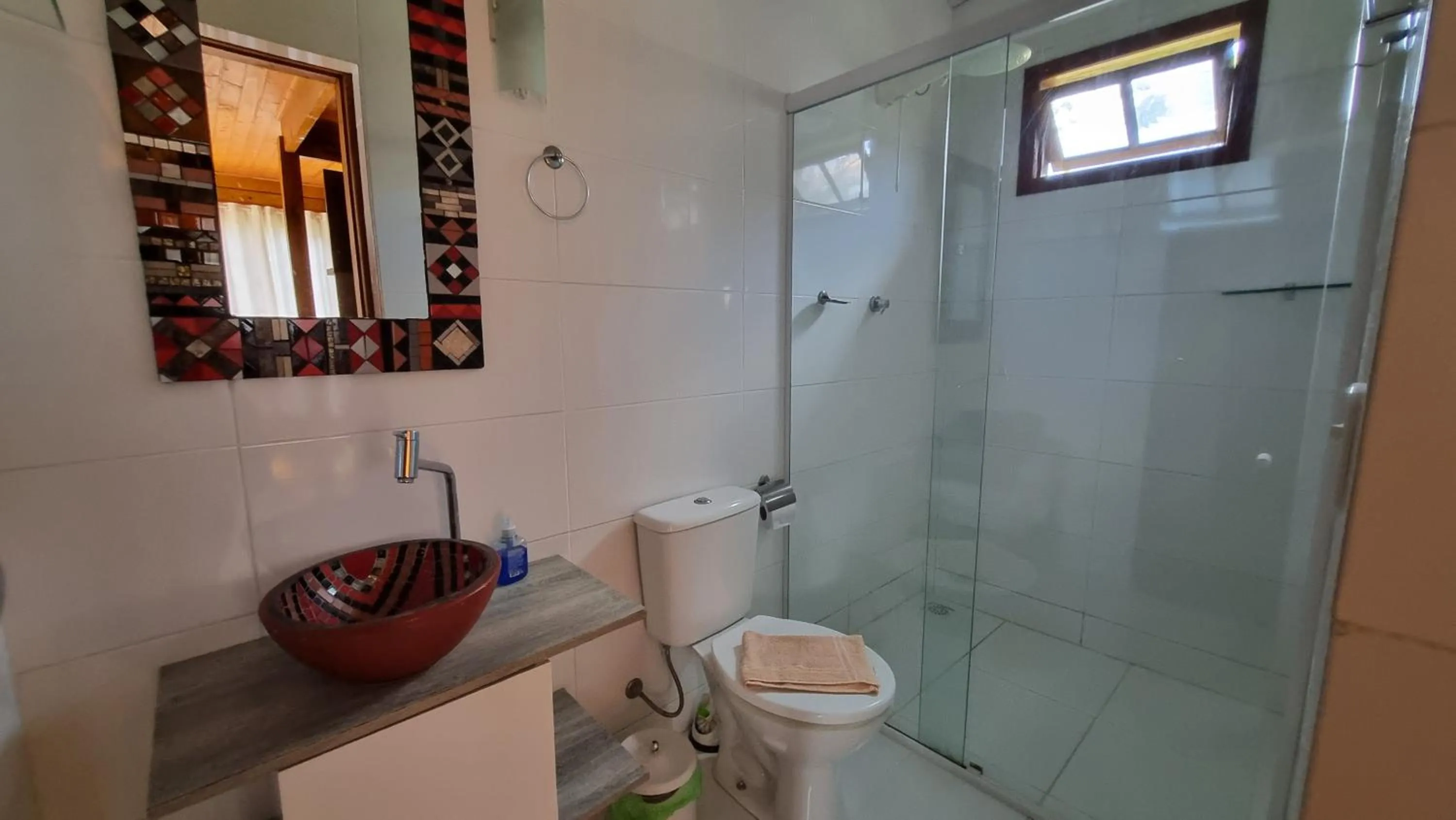 Toilet in Arte da Tribo Hostel & Camping