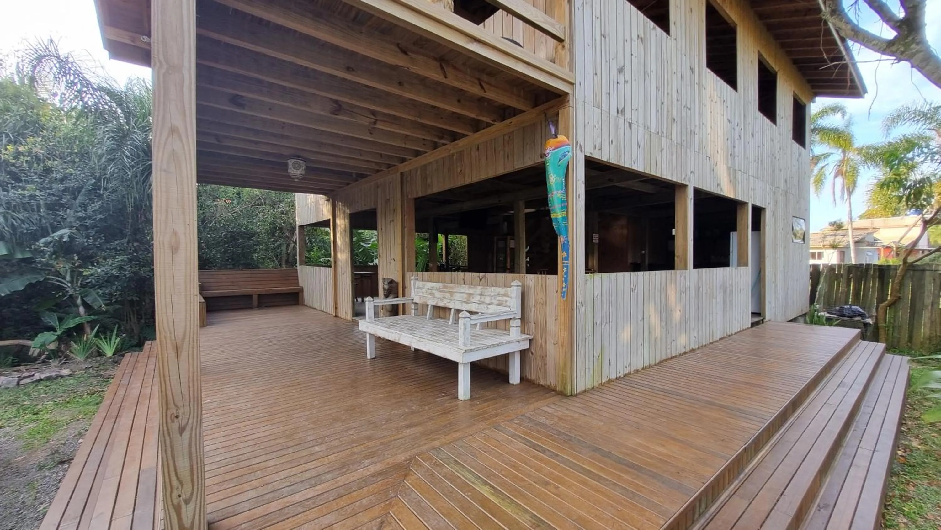 Garden in Arte da Tribo Hostel & Camping