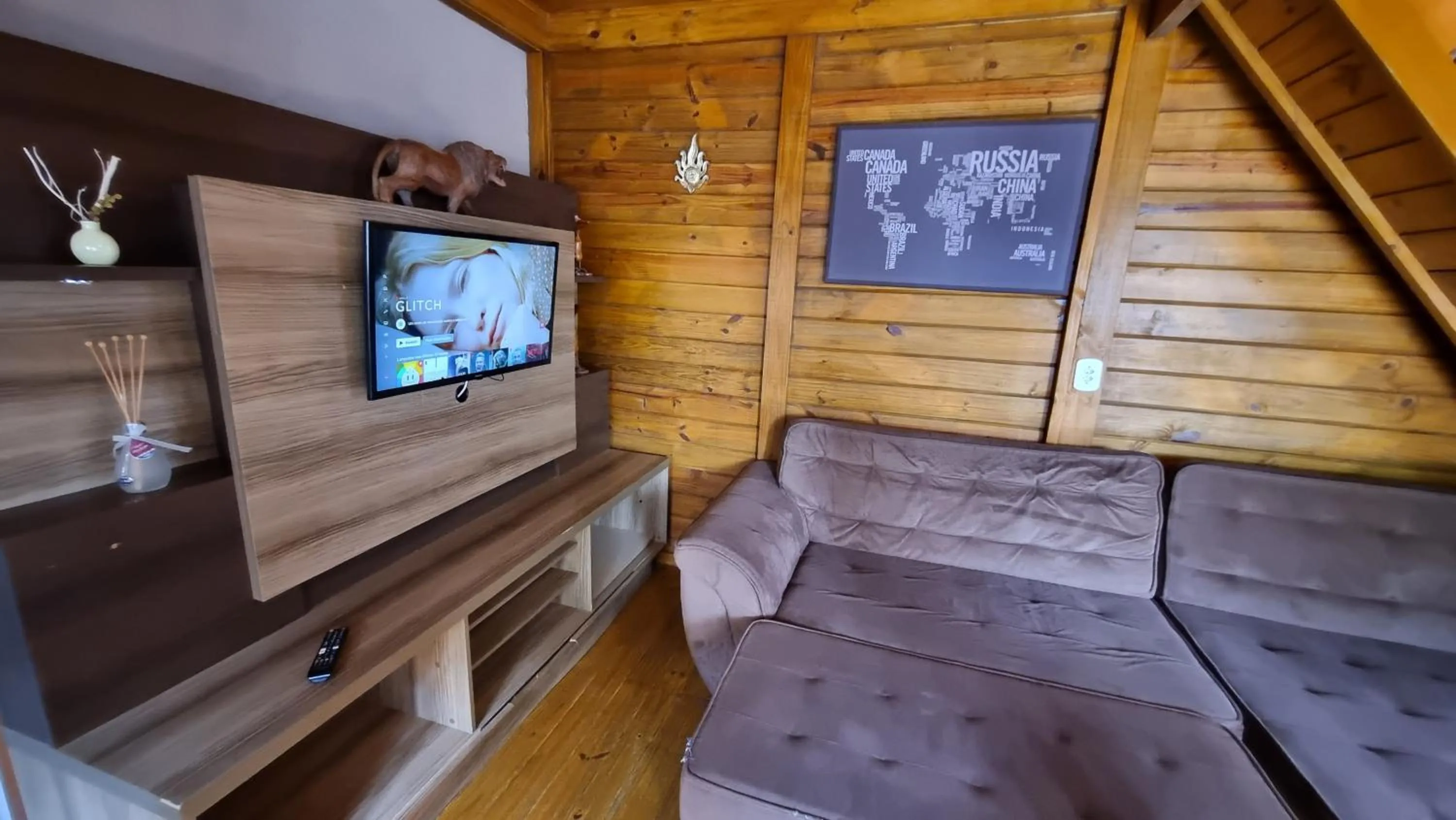 Living room in Arte da Tribo Hostel & Camping