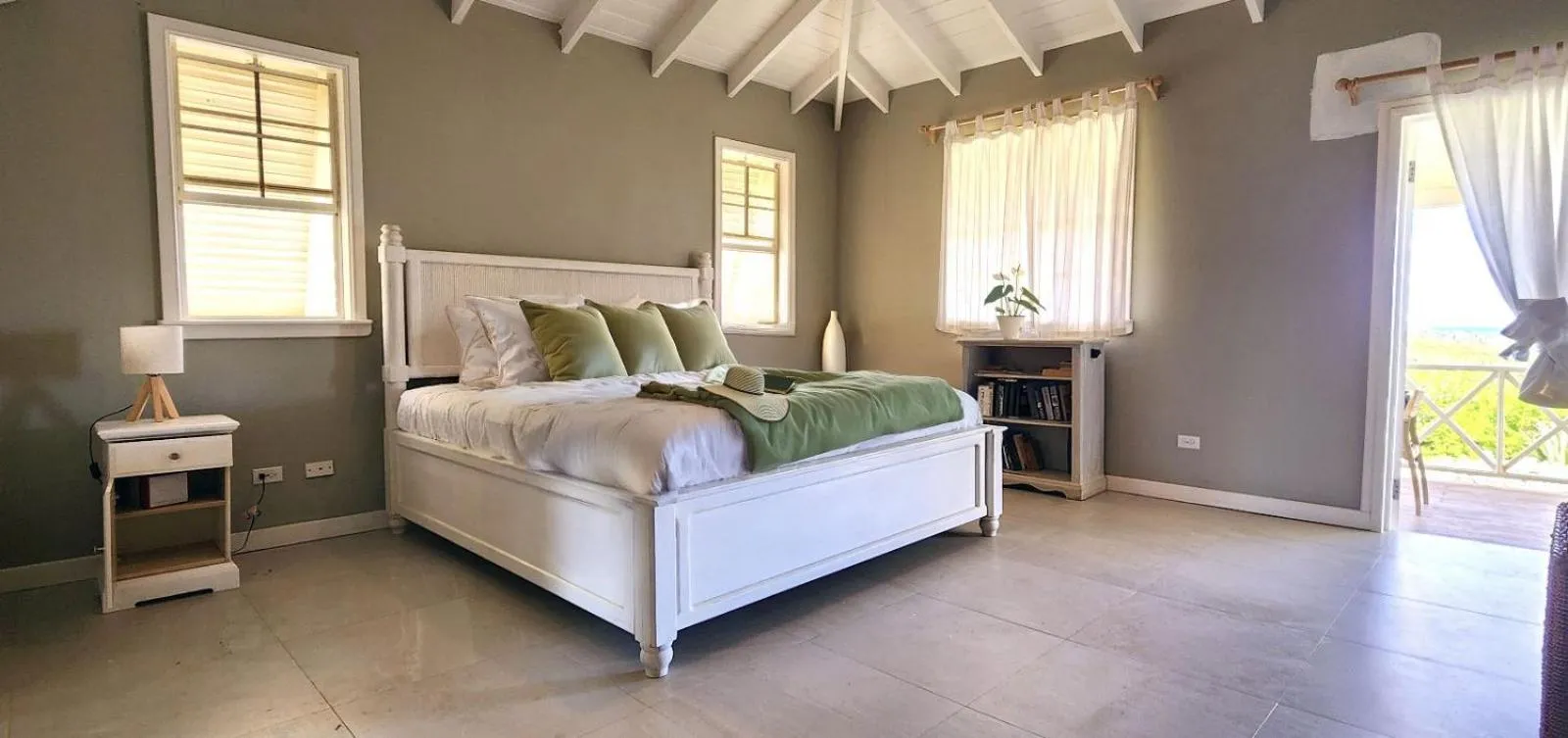 Bed in Santosha Barbados