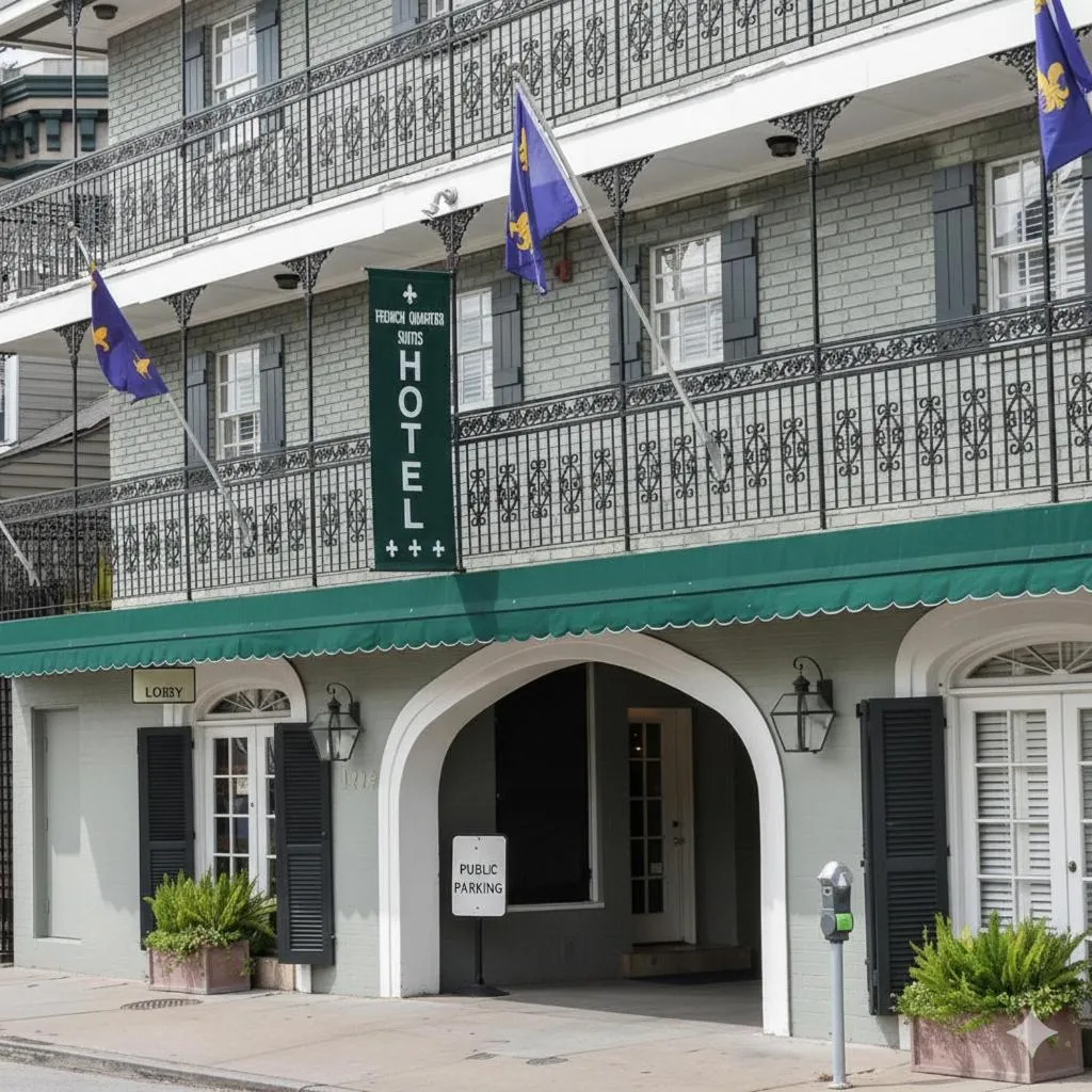 Property building in French Quarter Suites Hotel