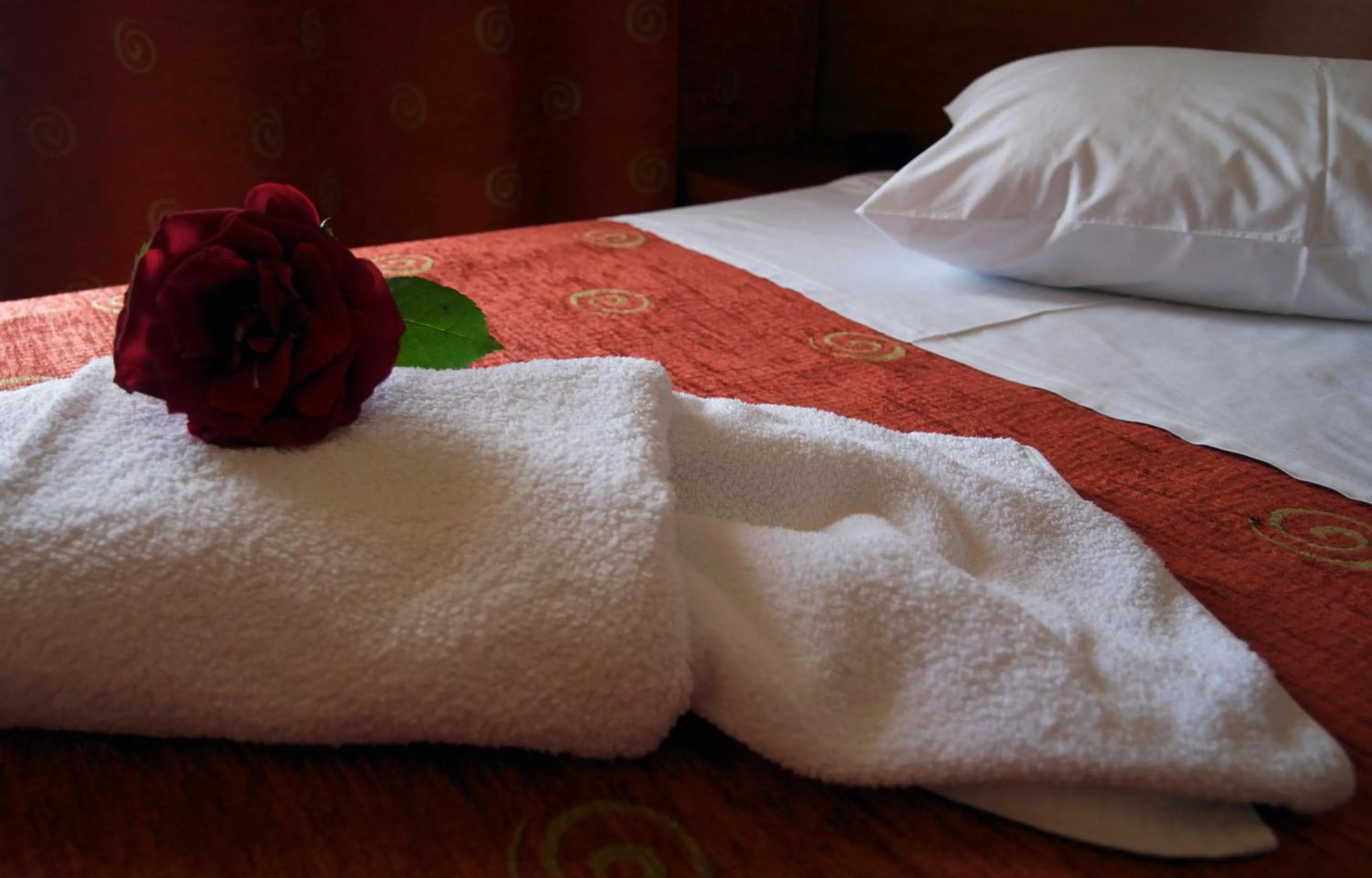 Bed in Hotel Kiani Akti