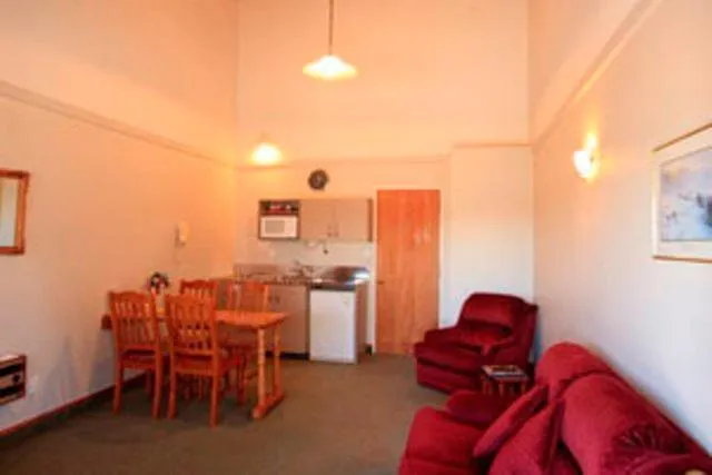 Seating area in Blue Dolphin Motel