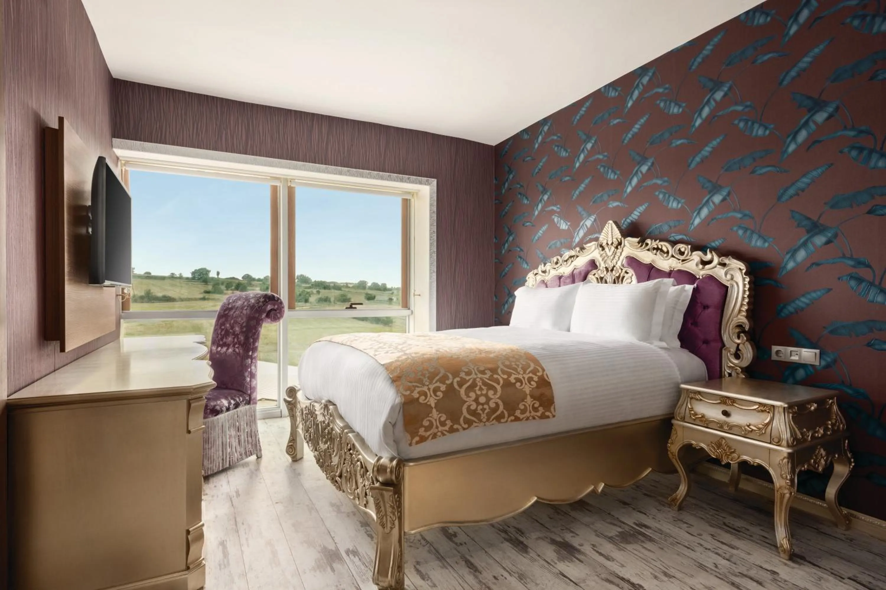 View (from property/room), Bed in Wyndham Cerkezkoy