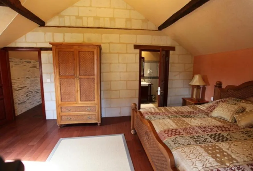 Decorative detail, Bed in Château de Belle Poule