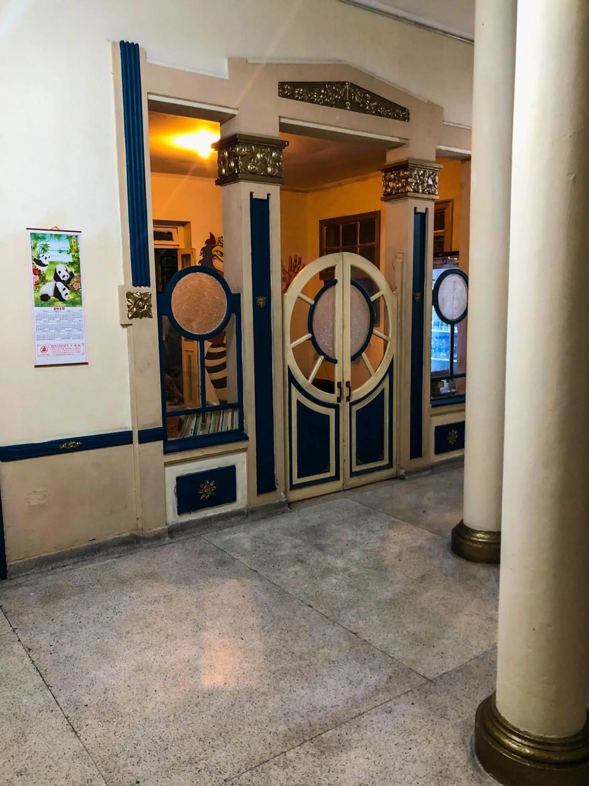 Communal lounge/ TV room in JEP Hostel