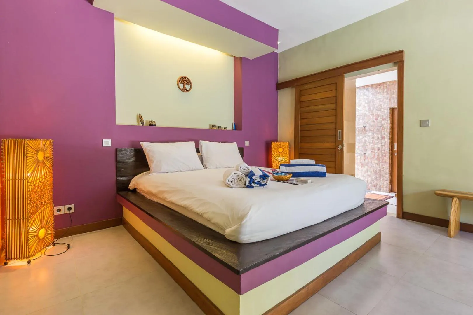 Bed in Villa Pilou Boutique Hotel