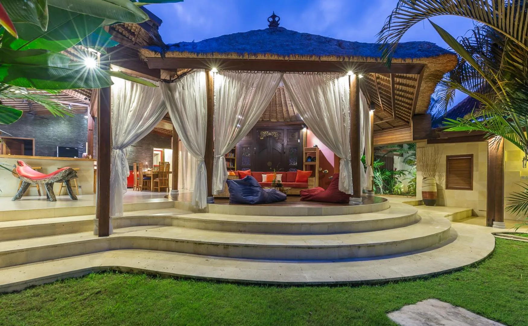 Seating area in Villa Pilou Boutique Hotel