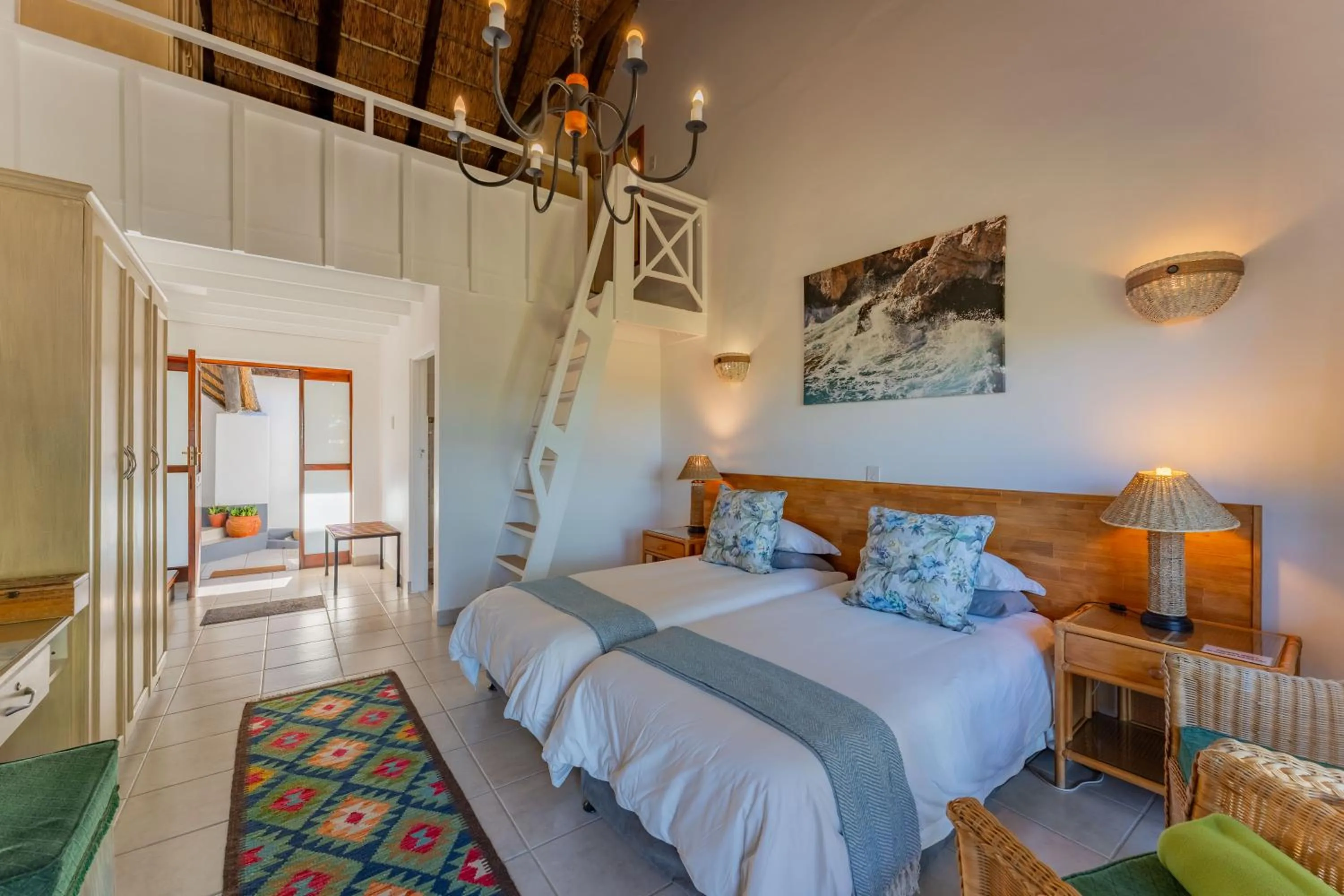 Bedroom, Bed in Cycads on Sea Guest House