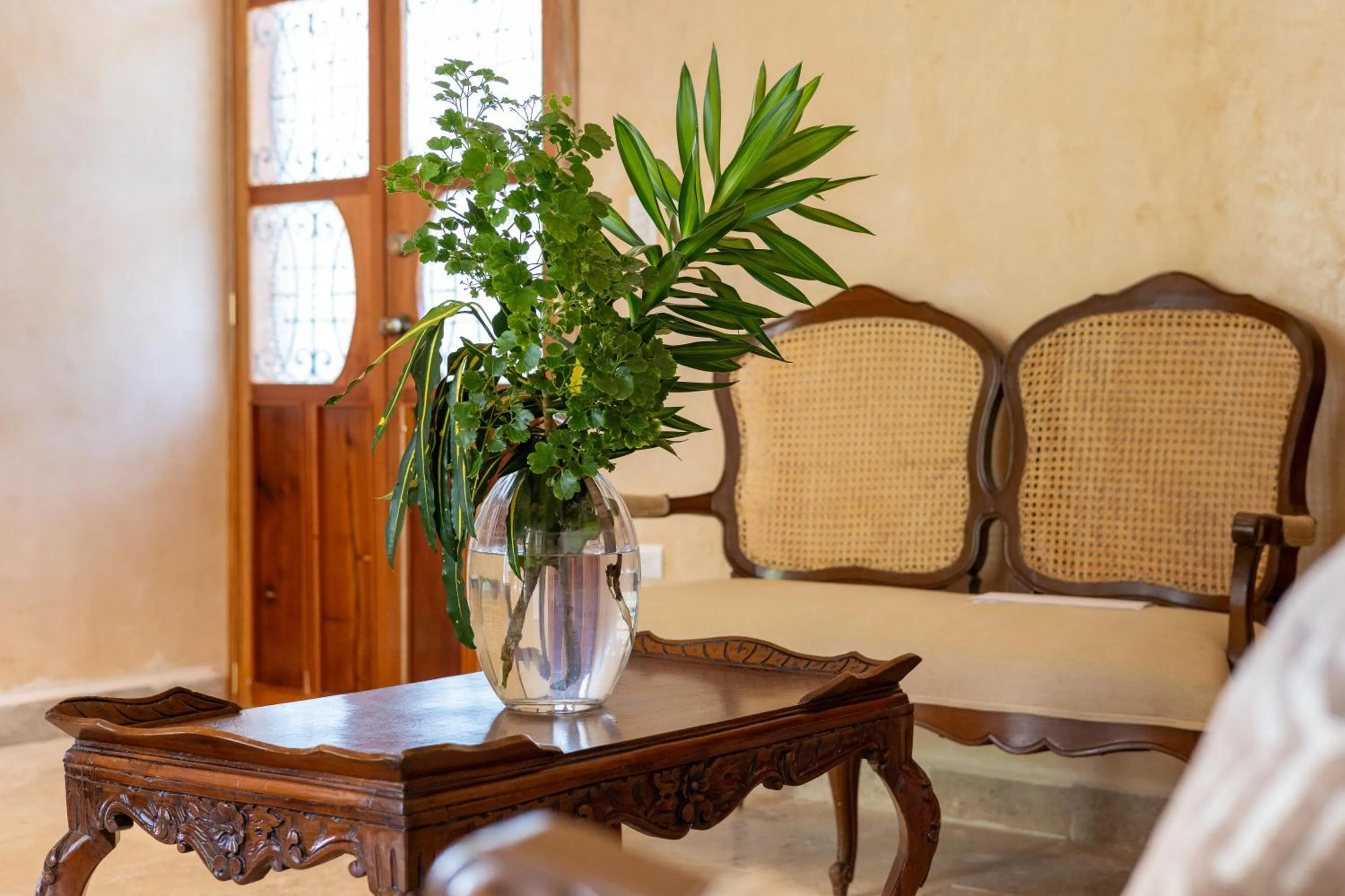 Living room in Hacienda Cenote San Ignacio
