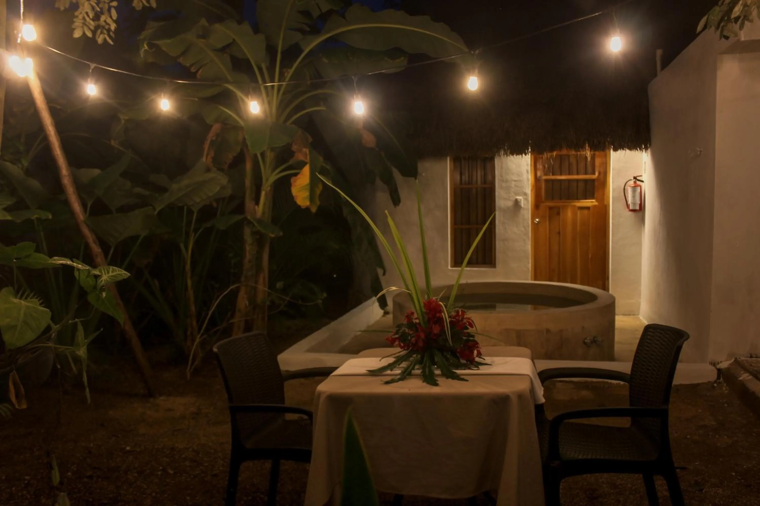 Patio in Hacienda Cenote San Ignacio