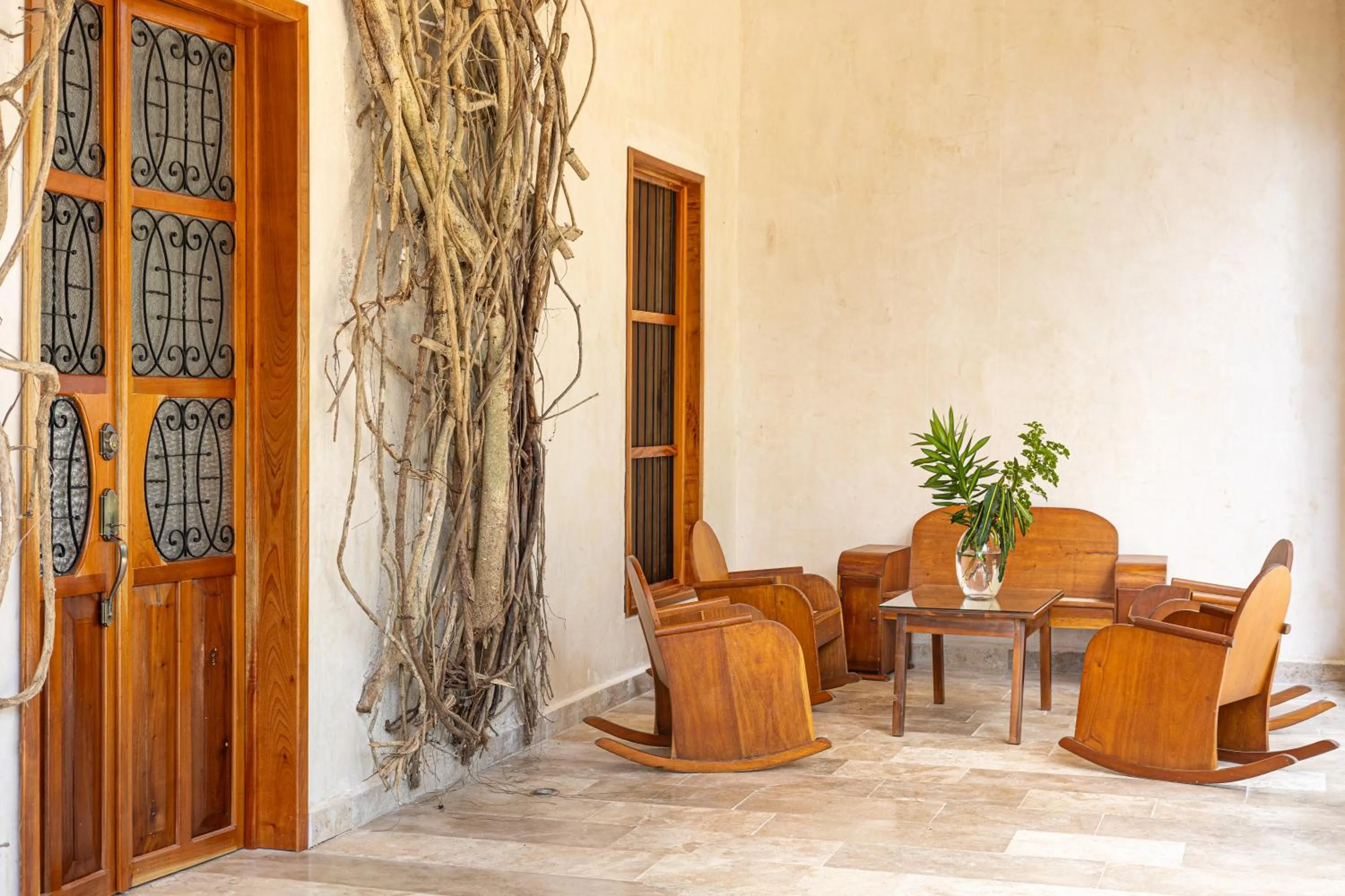 Balcony/Terrace in Hacienda Cenote San Ignacio