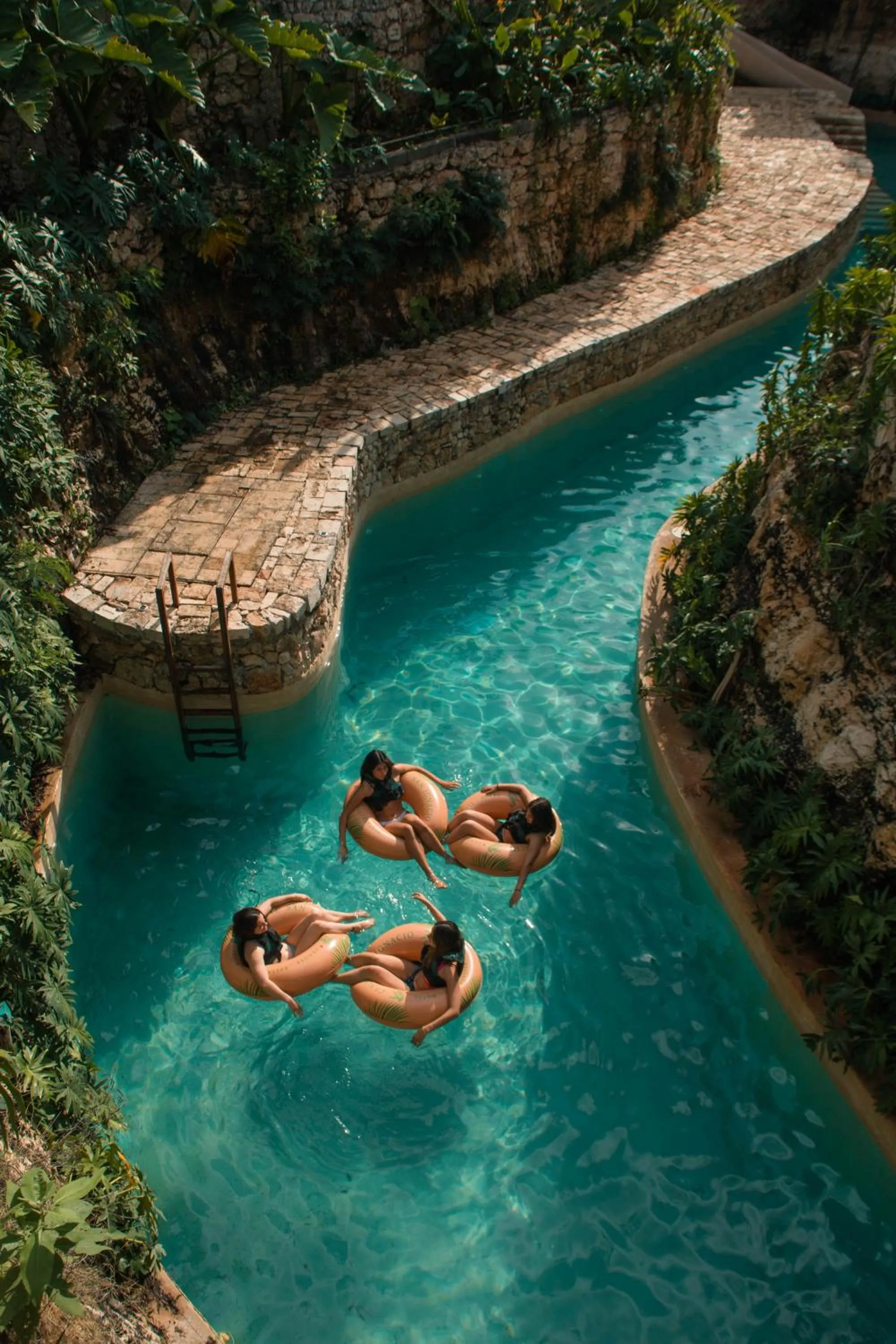 Aqua park in Hacienda Cenote San Ignacio