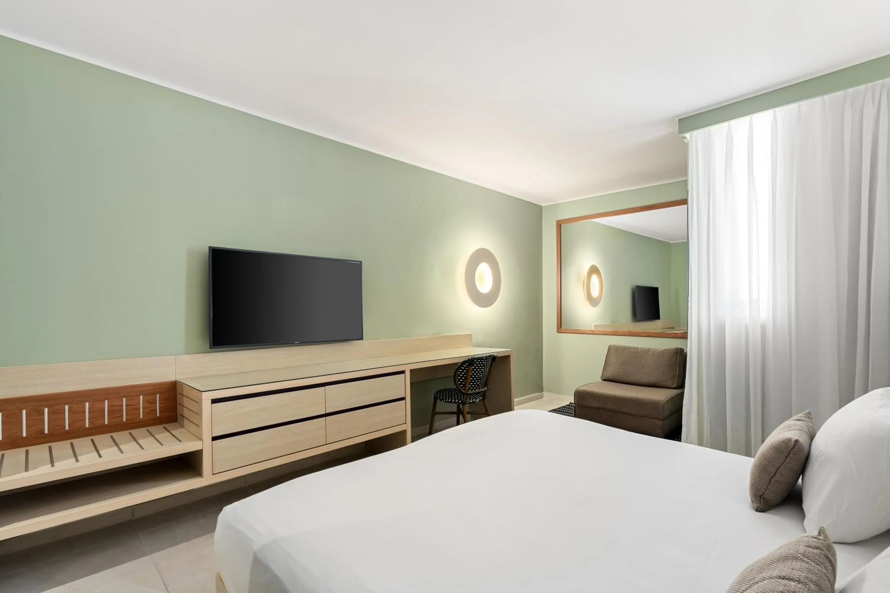 Bedroom, Bed in Sport Club by Isrotel Collection