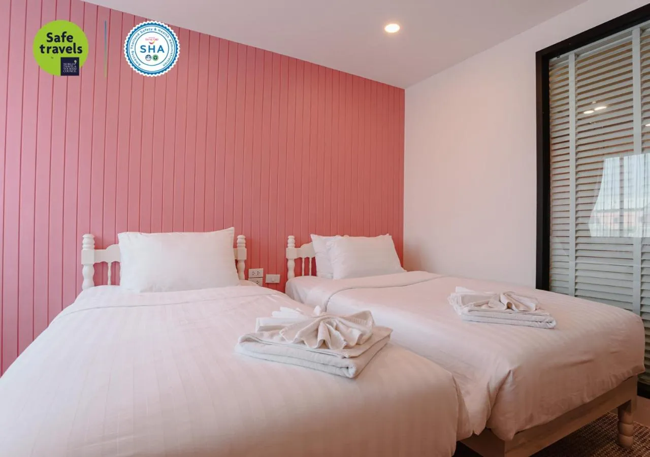 Bedroom, Bed in the echo hotel