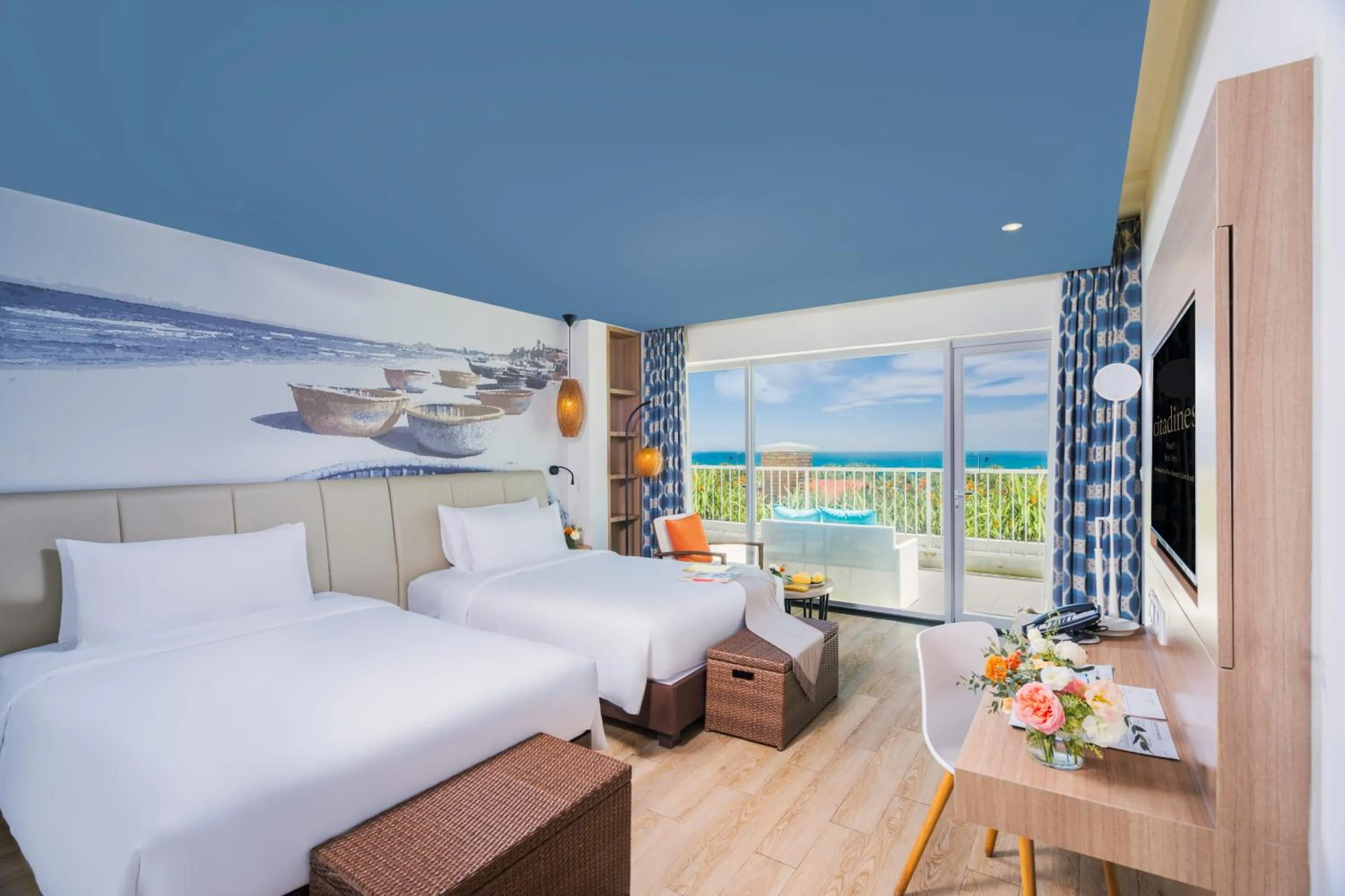 View (from property/room), Bed in The Pearl Hoi An