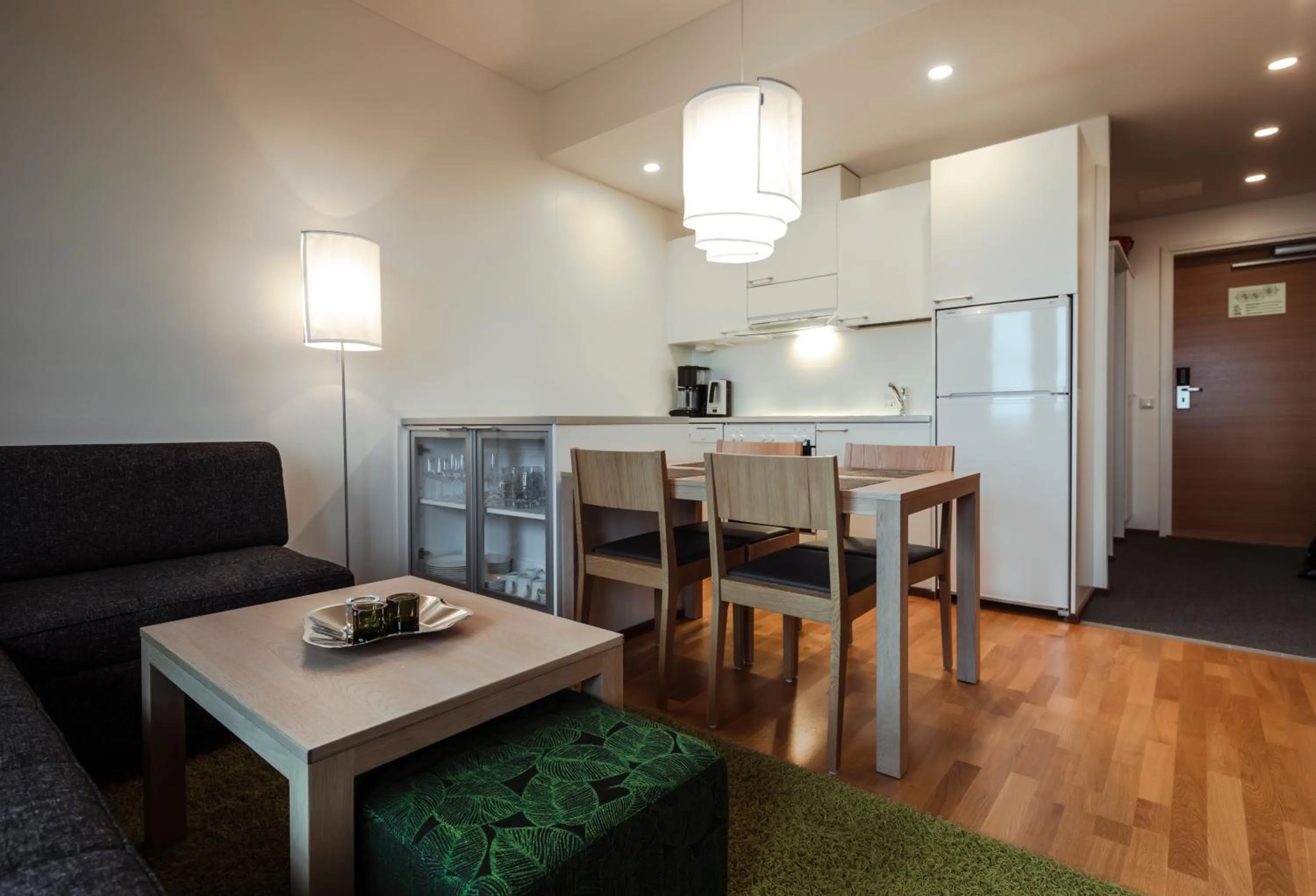 Kitchen or kitchenette in Lapland Hotels Saaga