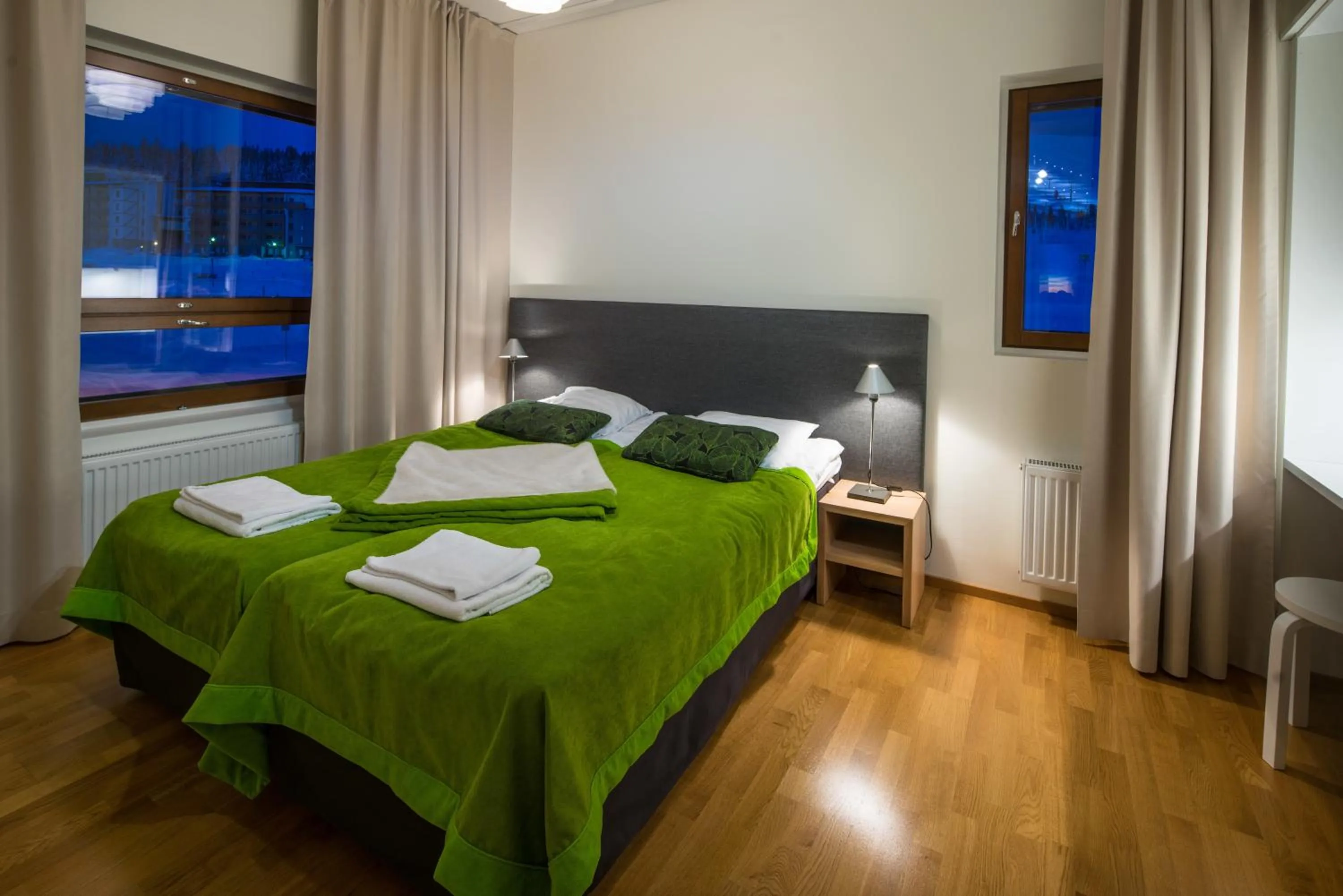 Bedroom, Bed in Lapland Hotels Saaga