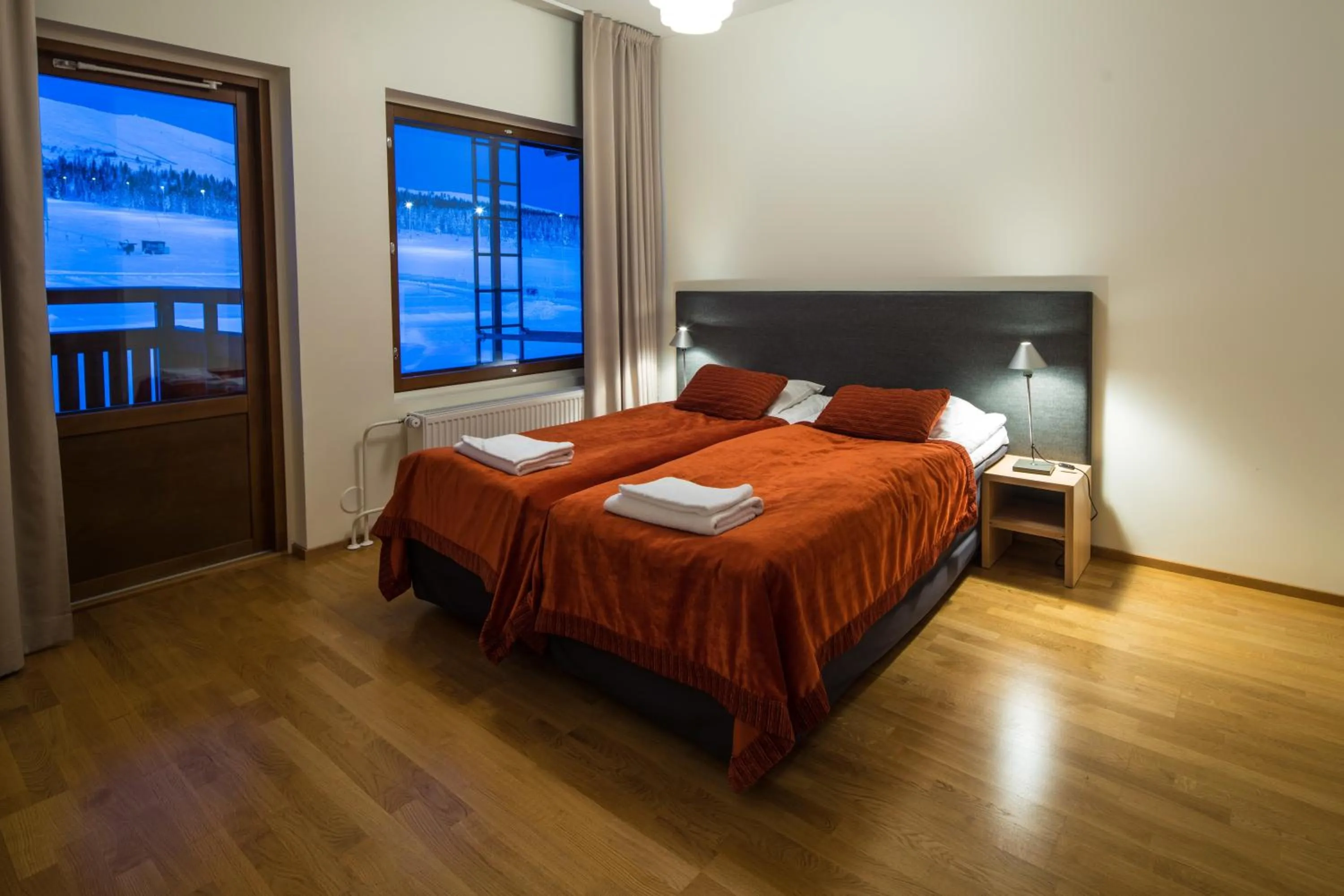 Bedroom, Bed in Lapland Hotels Saaga