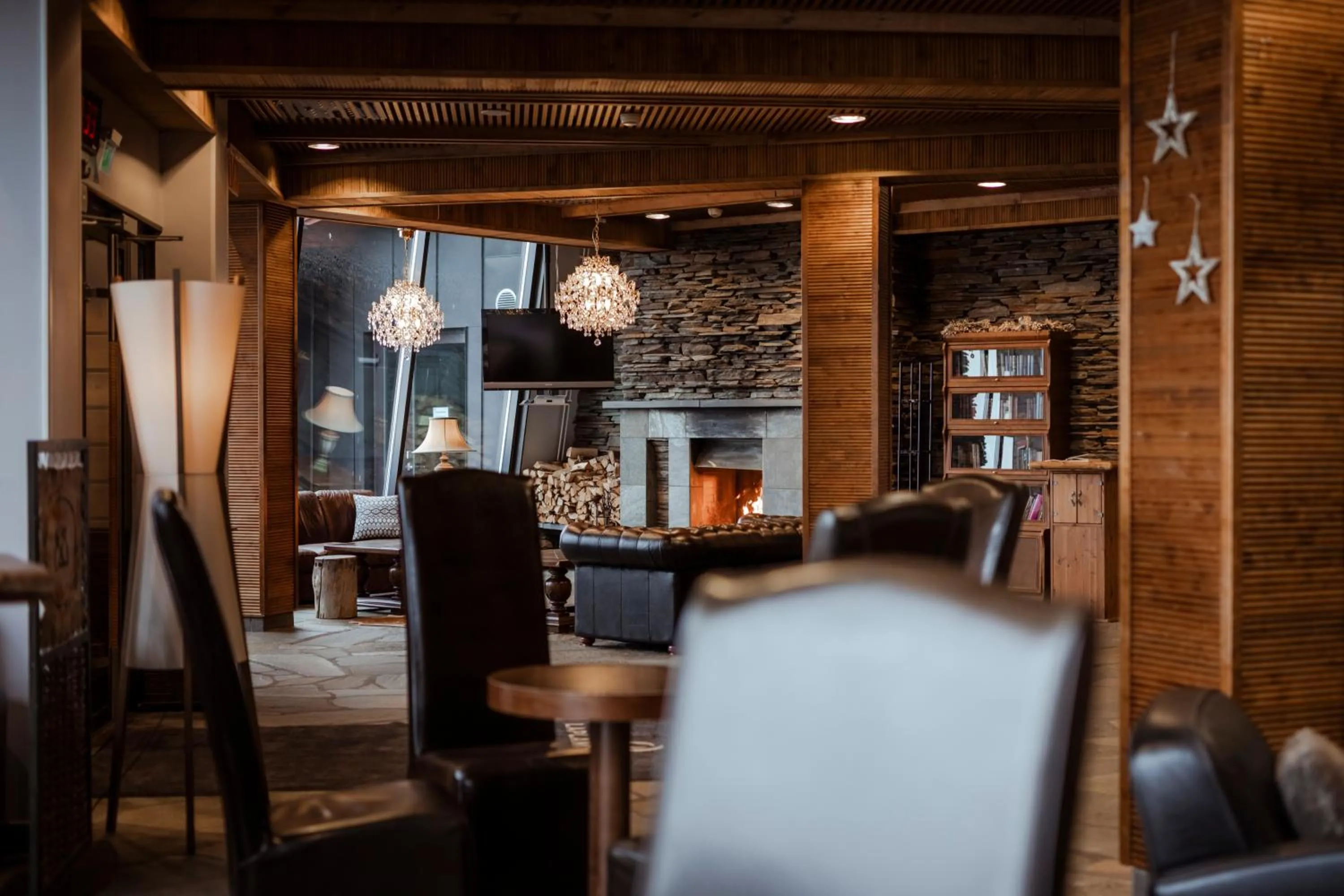 Lounge or bar in Lapland Hotels Saaga