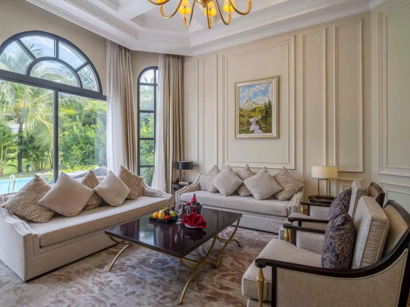 Seating area in Vinpearl Wonderworld Phu Quoc