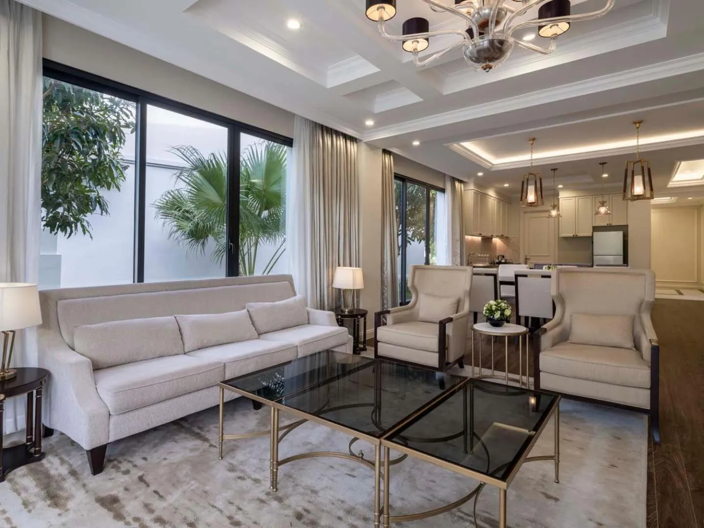 Seating area in Vinpearl Wonderworld Phu Quoc