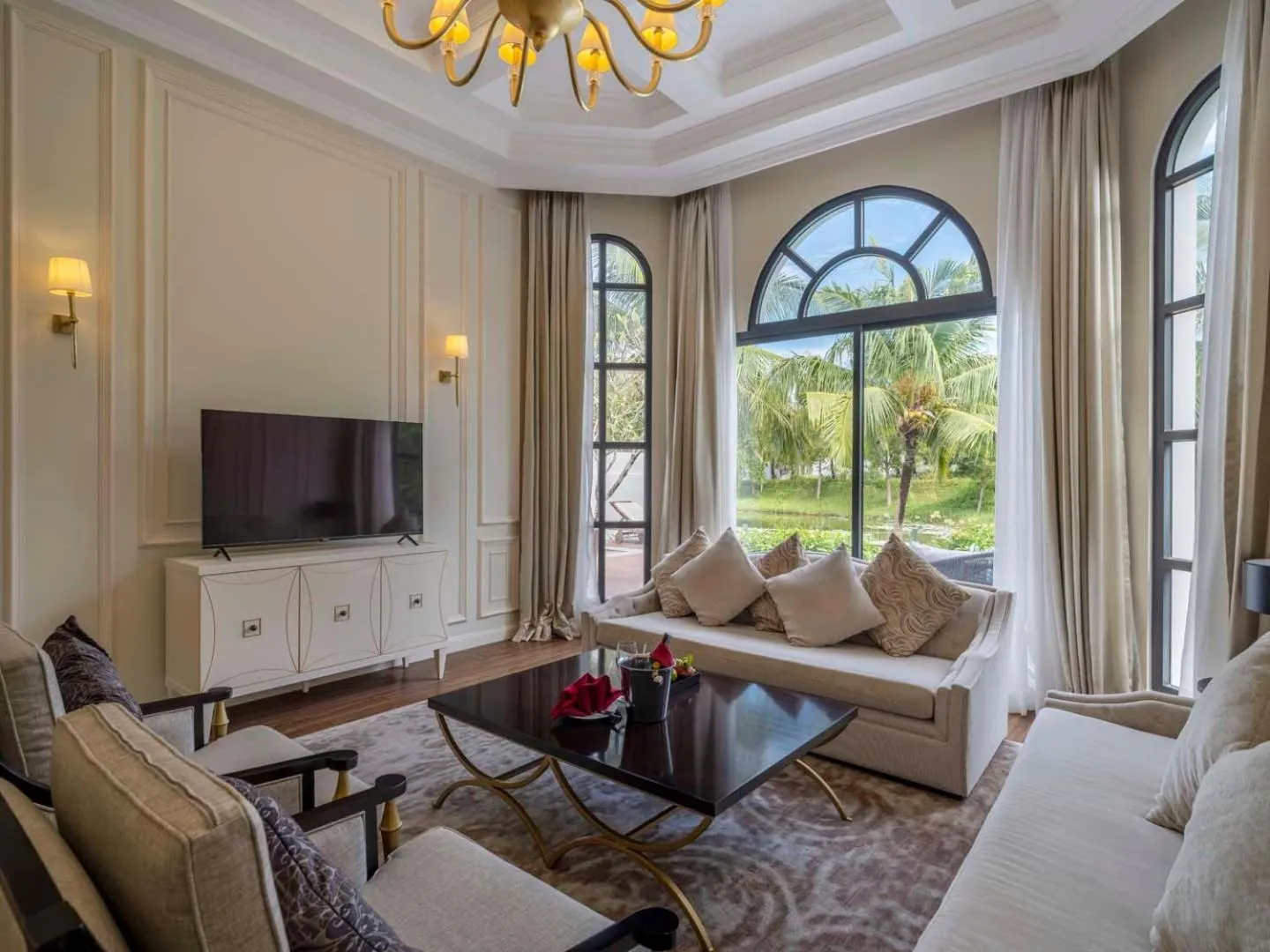 Seating area in Vinpearl Wonderworld Phu Quoc